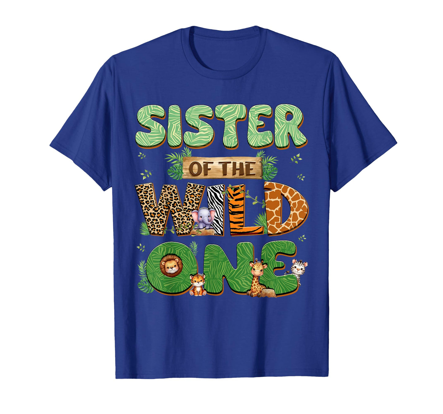 Sister Of The Wild One Birthday Family Matching Party Decor T-Shirt