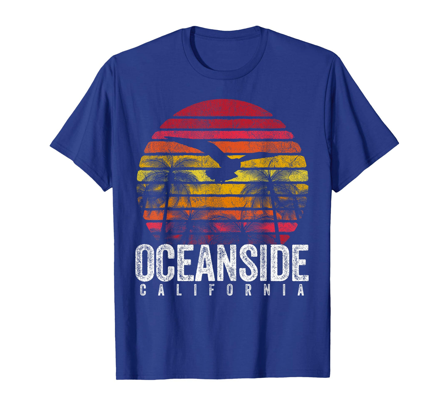 Oceanside California CA Vintage Retro Distressed Style T-Shirt