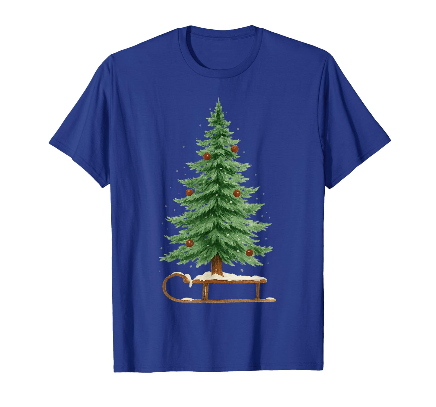 Funny Christmas Sleigh Christmas Tree 2025 Family Matching T-Shirt