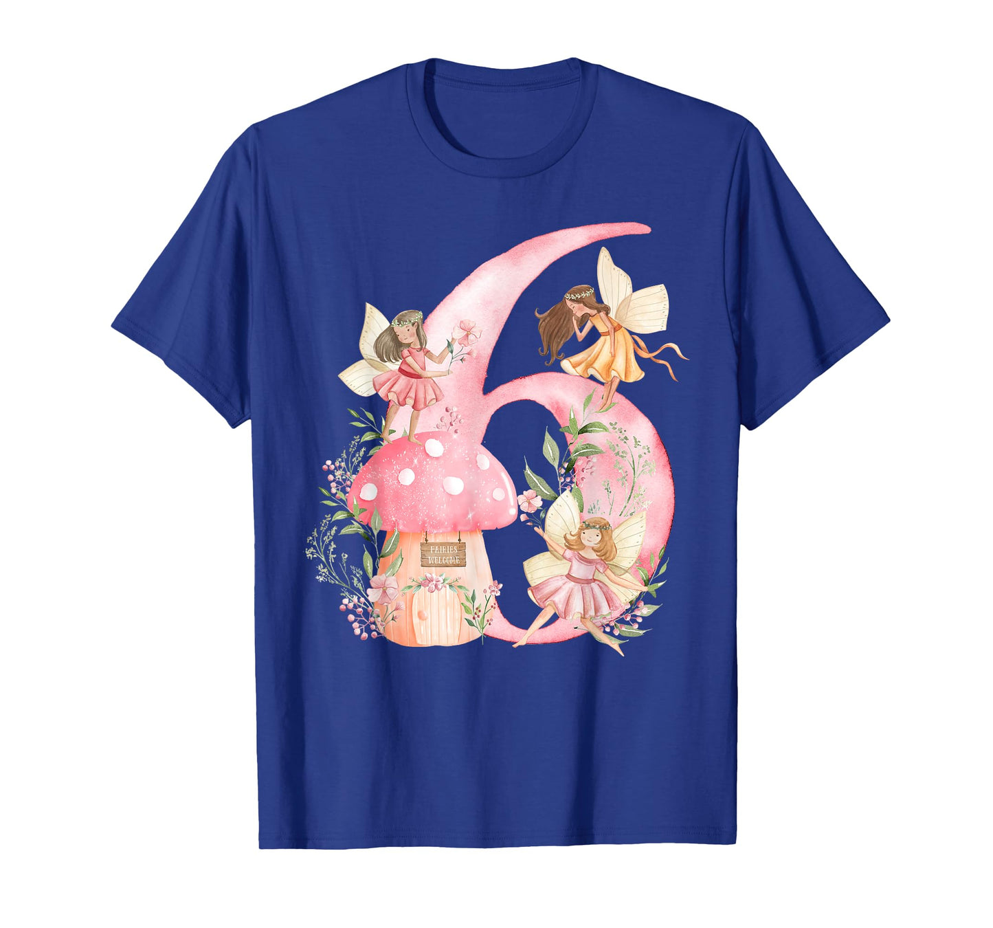 Kids Fairy Sixth Birthday Party 6Th Fairy Birthday T-Shirt
