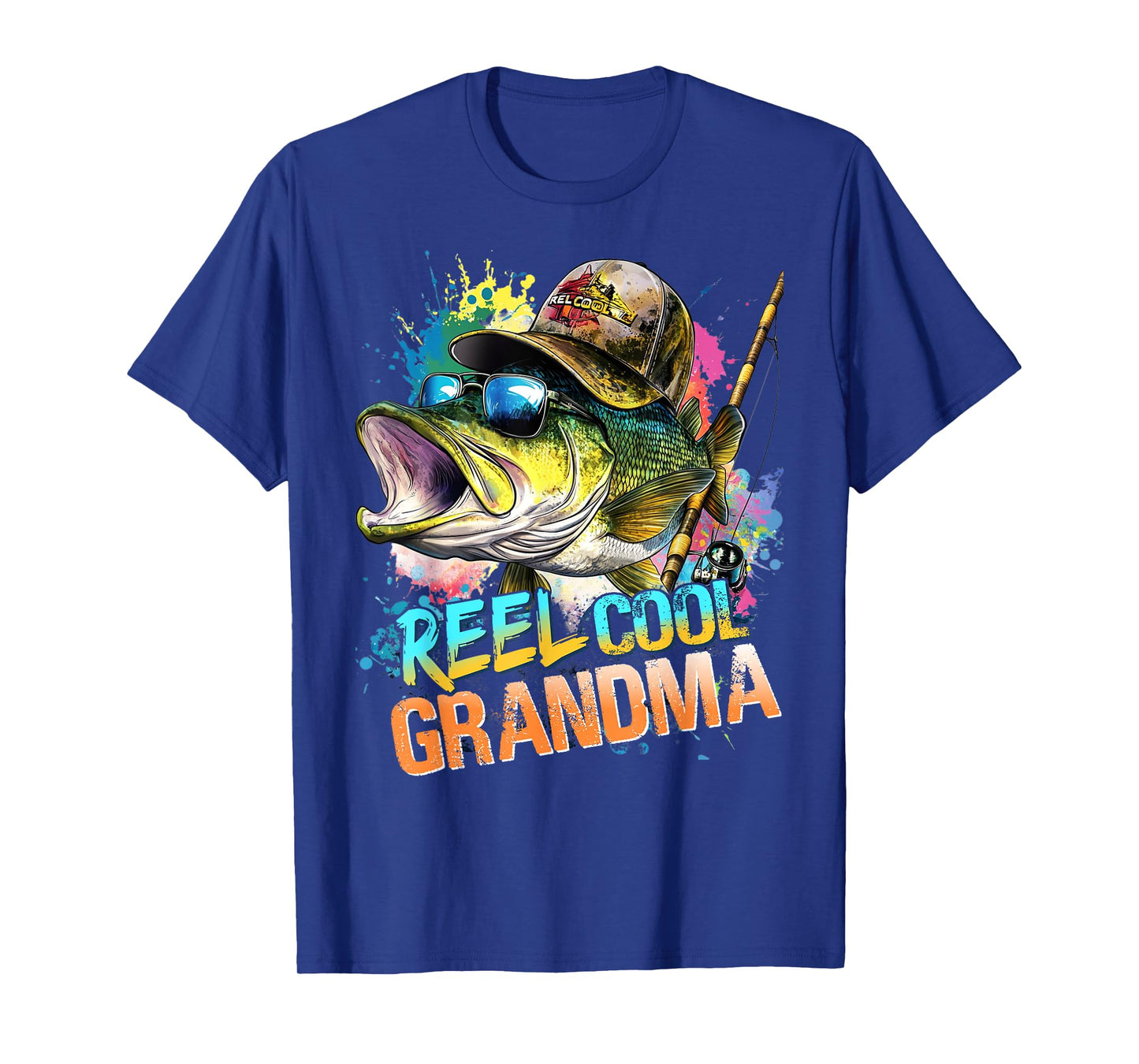 Womens Reel Cool Grandma Fishing Vintage Mothers day T-Shirt