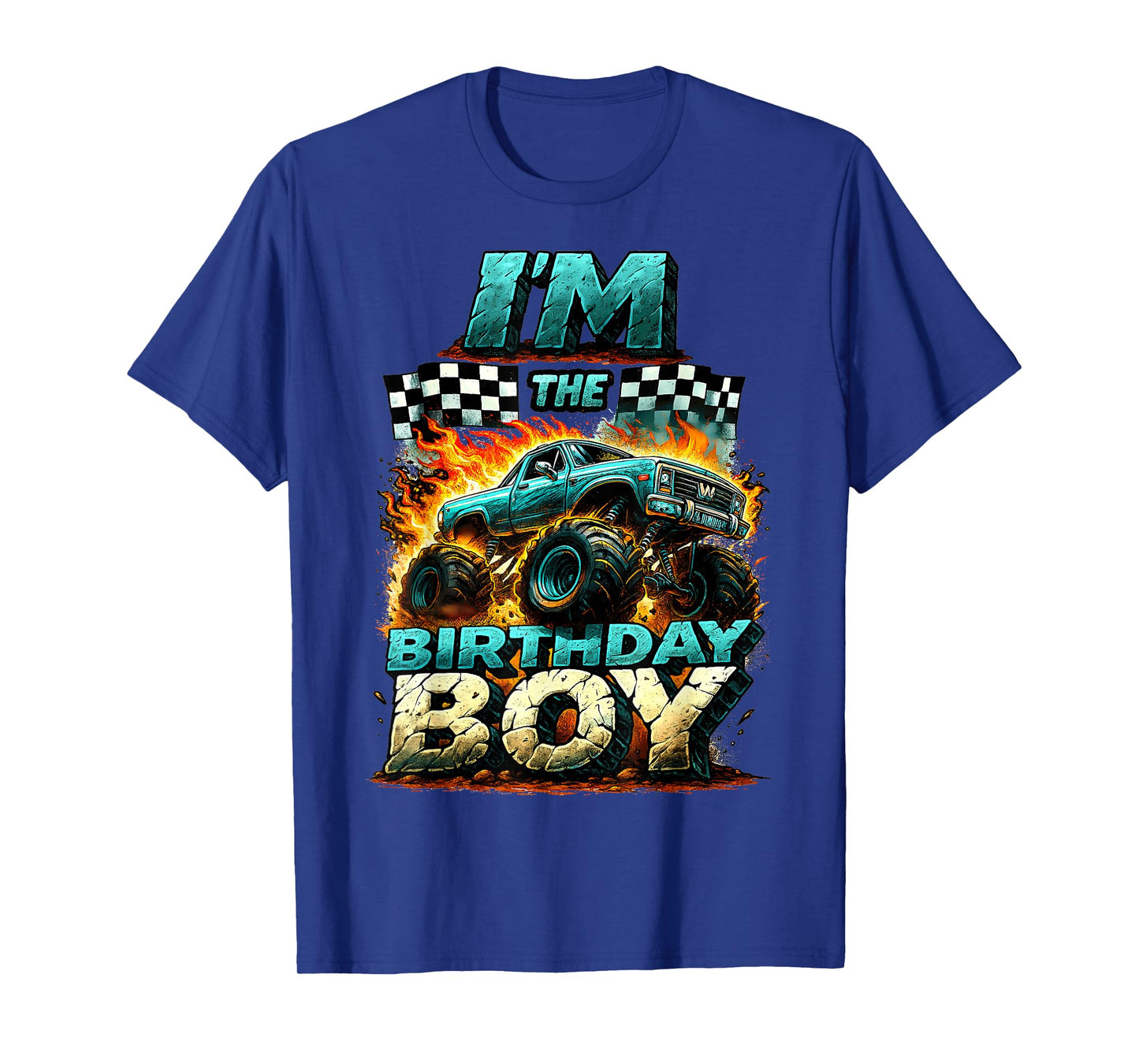 It's My Birthday Boy Monster Truck Bday Party Kids Boy T-Shirt