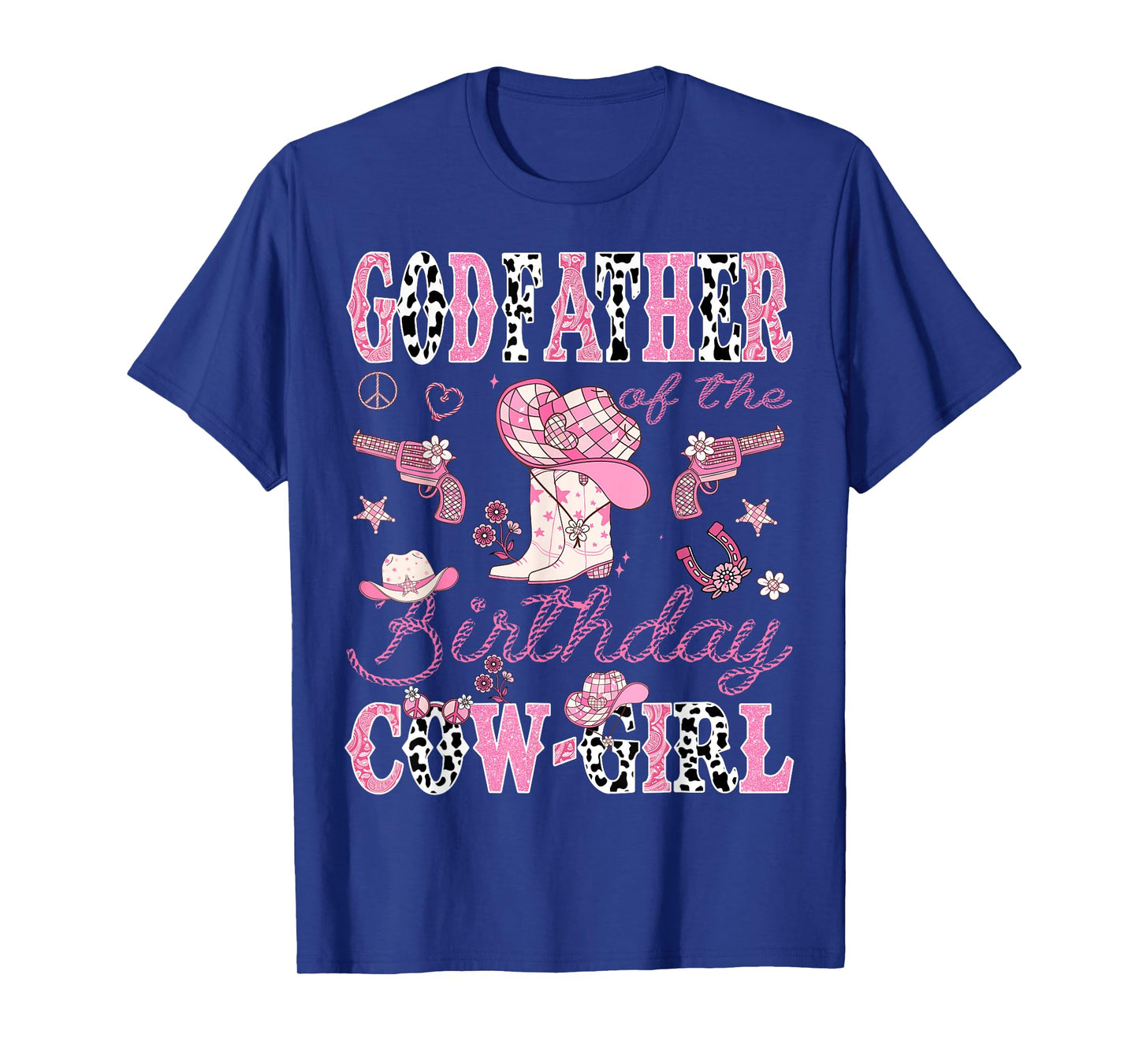 GodFather Of The Birthday CowGirl Western Rodeo GodFather T-Shirt