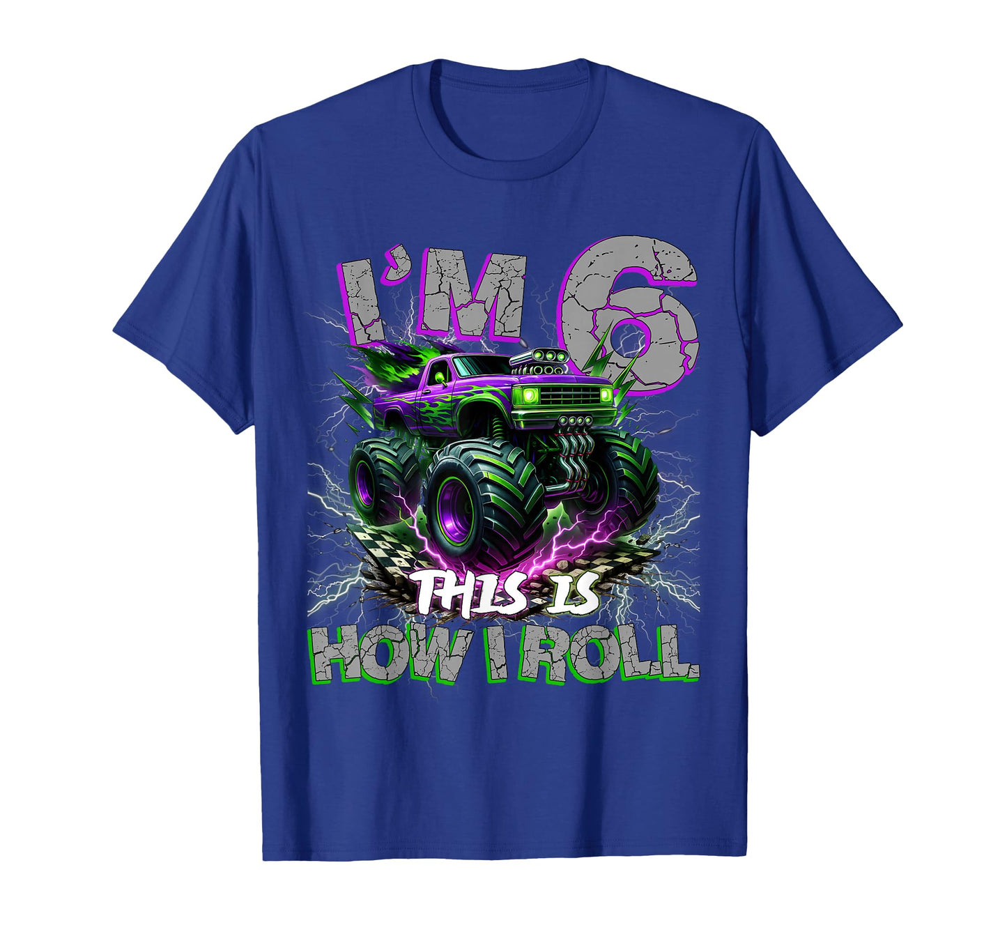 Im 6 Years Olds Monster Truck 6th Birthday Boy Gifts Outfit T-Shirt
