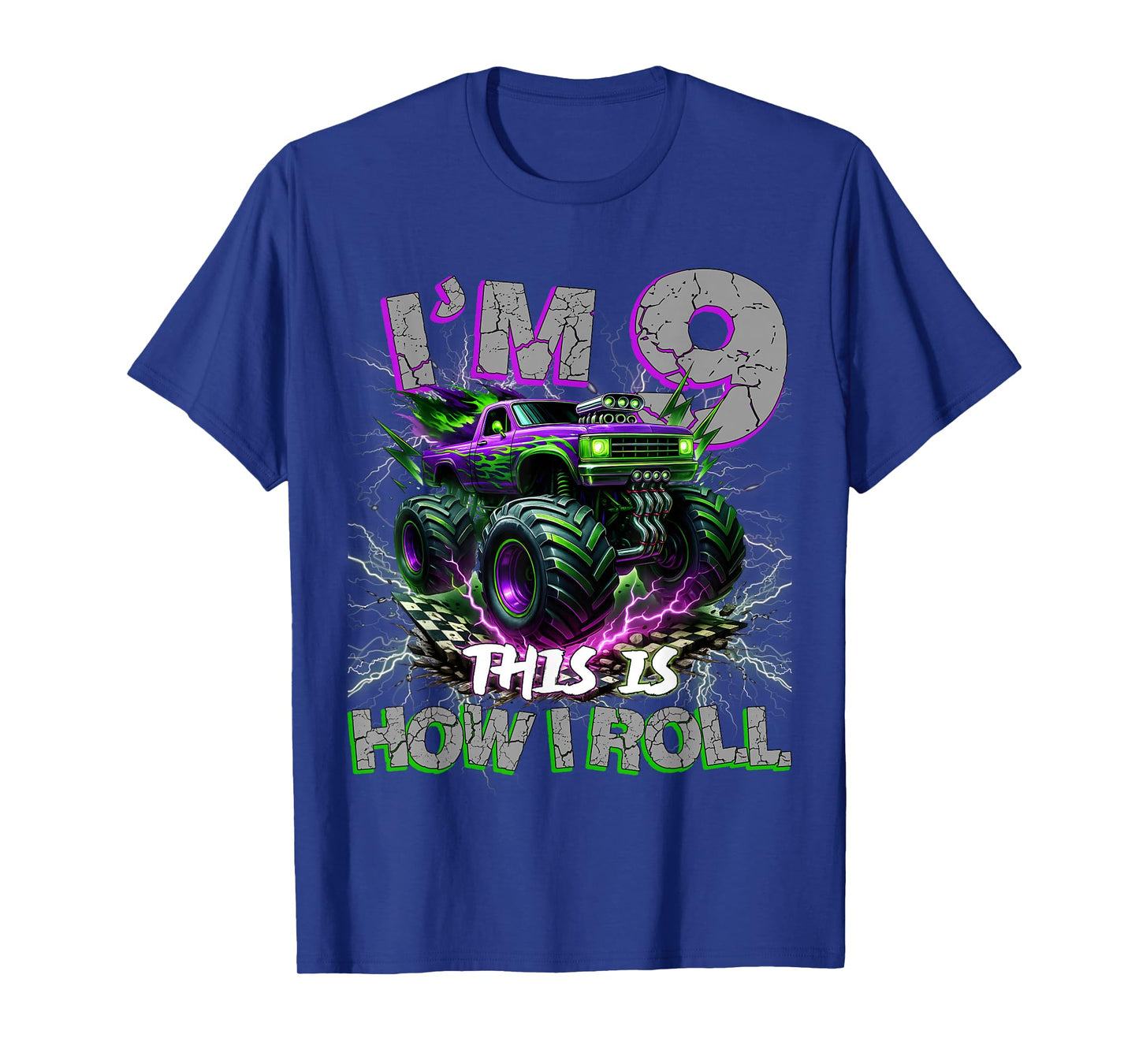 Im 9 Years Olds Monster Truck 9th Birthday Boy Gifts Outfit T-Shirt