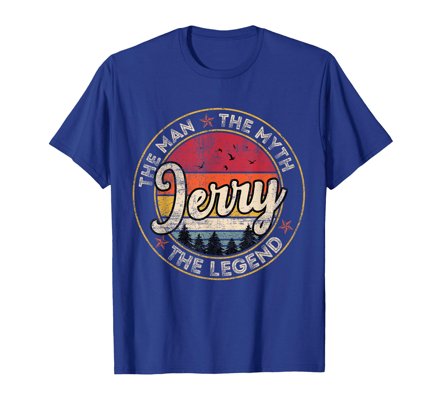 Jerry The Man The Myth The Legend Personalized Name T-Shirt