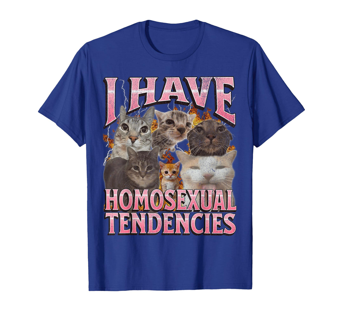 I Have Homosexual Tendencies Funny Cat Meme Bootleg Graphic T-Shirt
