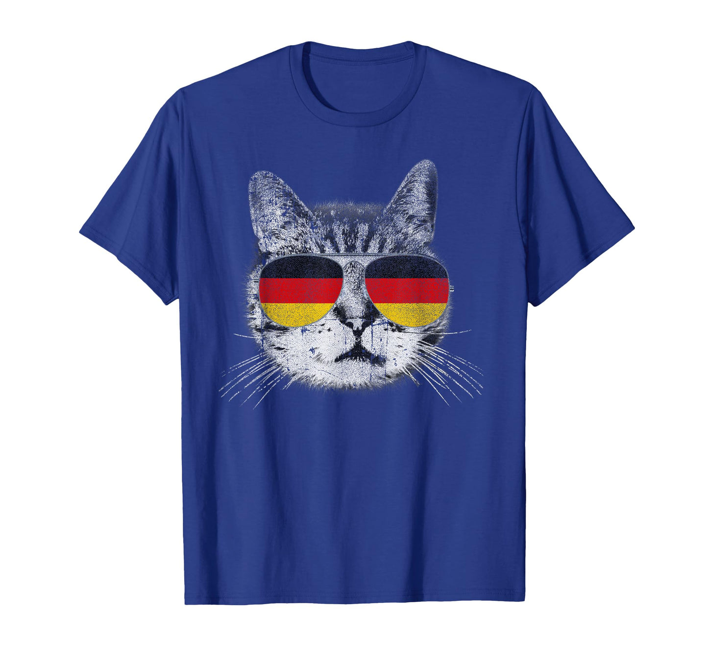 Germany German - Flag Cat Vintage Men Women Graphic Cool T-Shirt