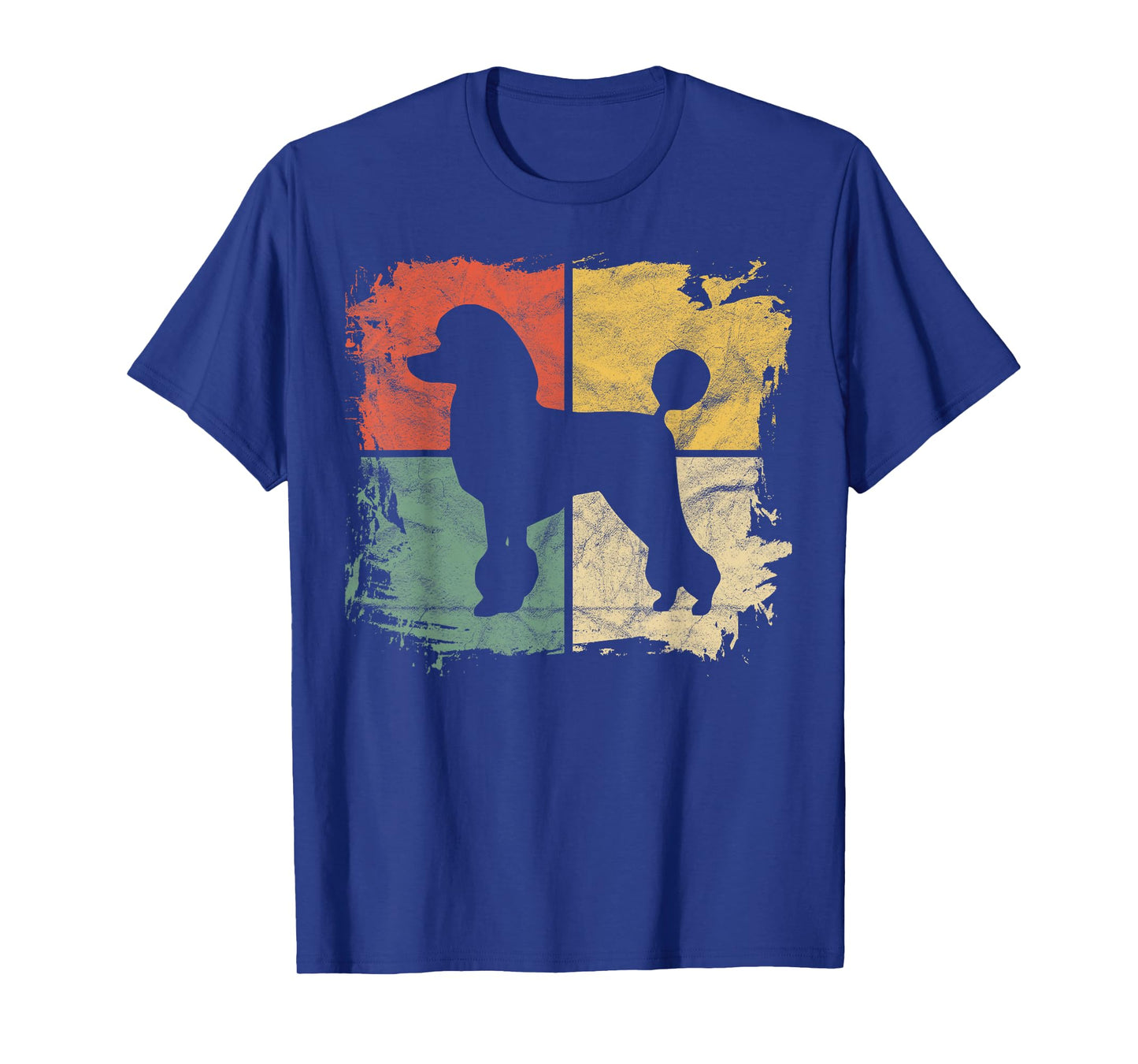 Square Retro Poodle Owner Gift Dog Poodle Dad Mom T-Shirt for Men Women Girls Kids
