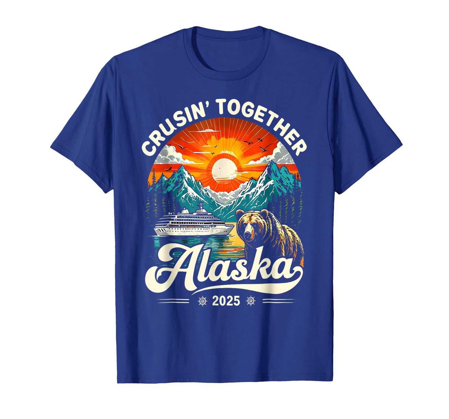 Cruisin Together Alaska 2025 Cruise Family Trip T-Shirt