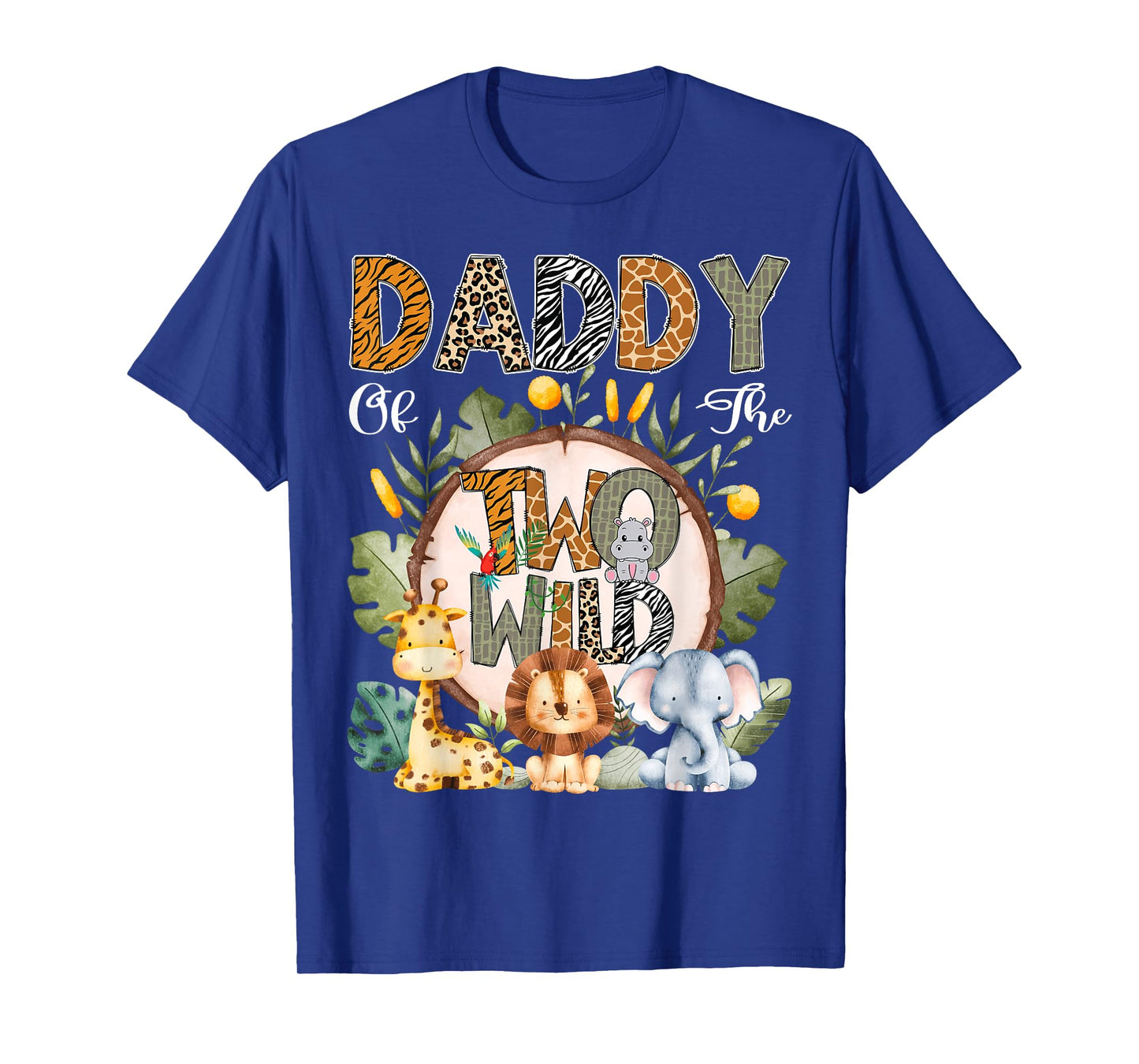 Daddy Of The Two Wild Animal Safari 2Nd Birthday Party T-Shirt