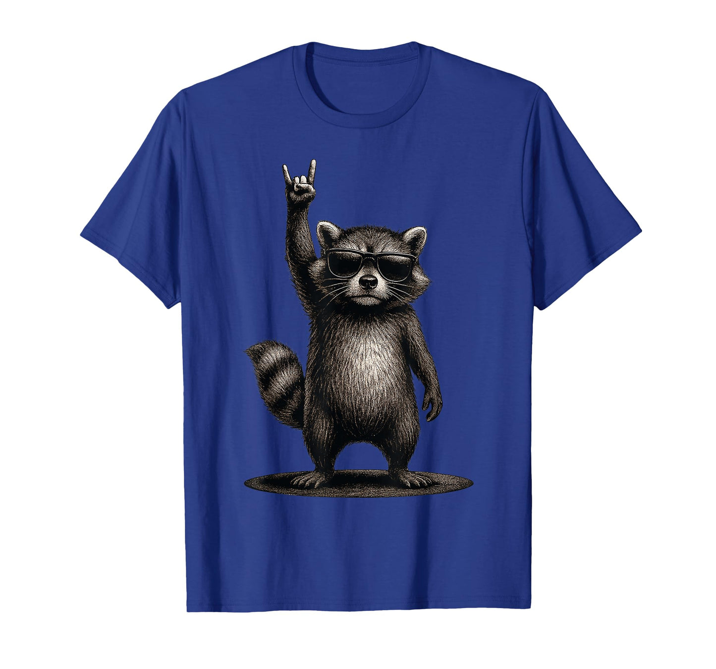 Retro Raccoon Rock Music Funny Gifts Men Women Boy Girl Kids T-Shirt