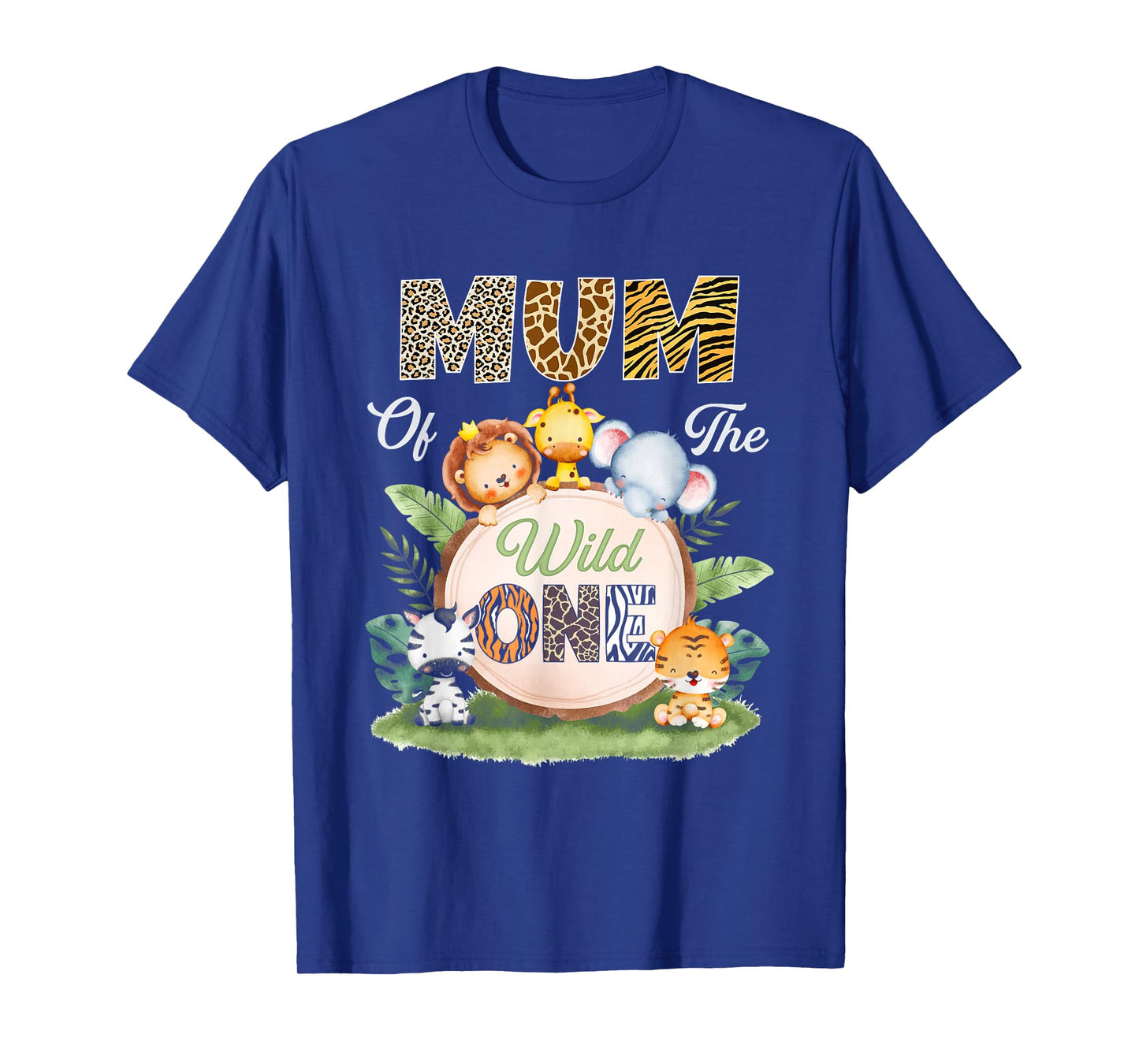 Mum of The Wild One 1St Birthday Kids Safari Jungle T-Shirt