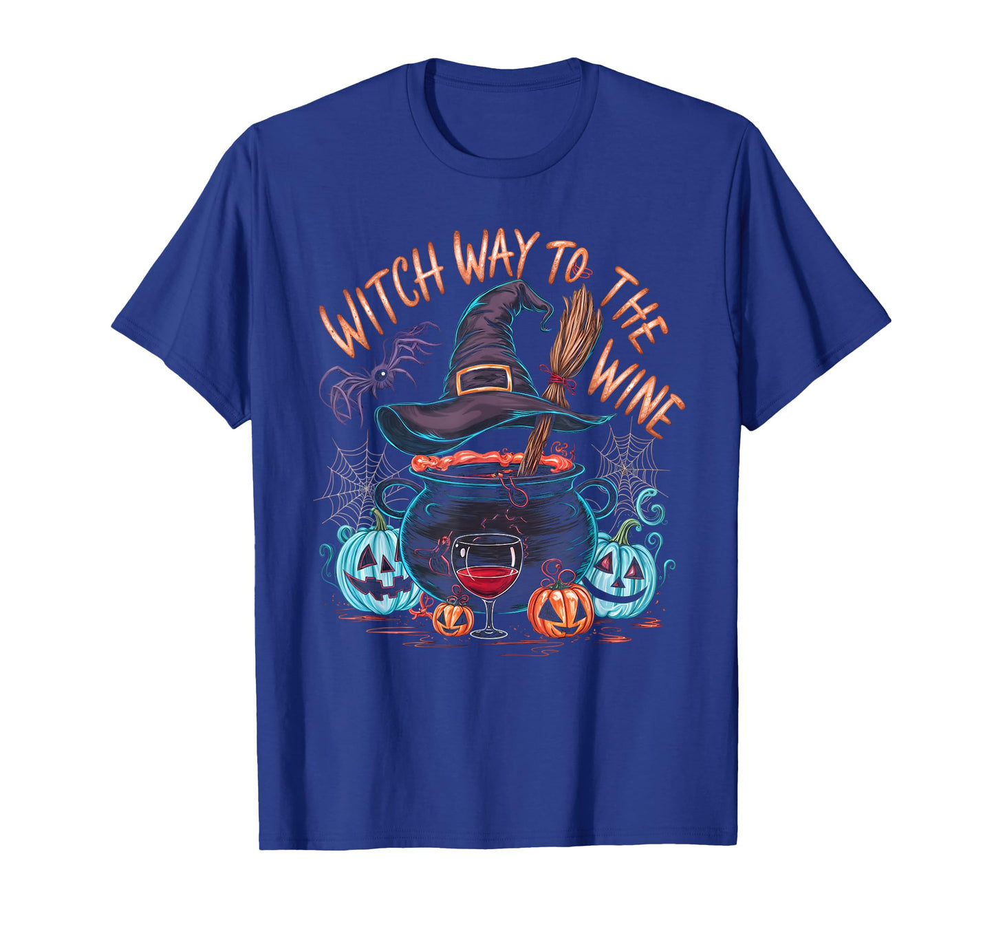 Witch Way To The Wine Funny Halloween Wine Lovers T-Shirt