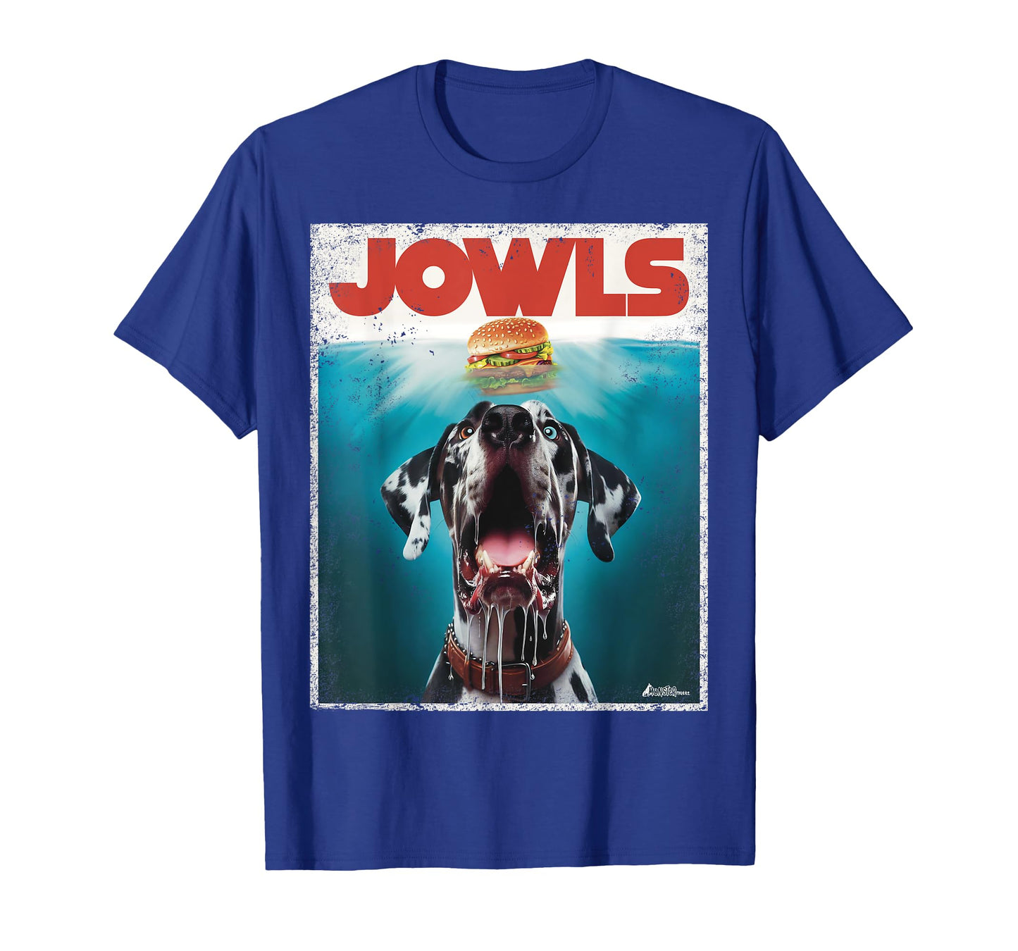 Great Dane Jowls, Paws Harlequin, Blue Eye, Dog Mom, Dog Dad Men Women Kids T-Shirt
