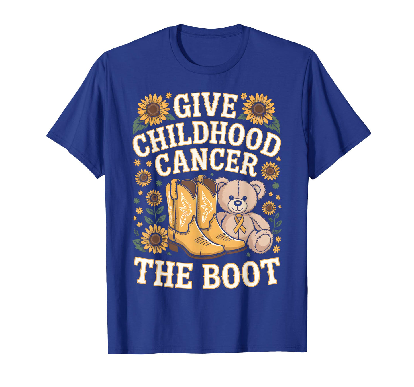 Childhood Cancer Awareness Shirt β Gold Ribbon Sunflower T-Shirt
