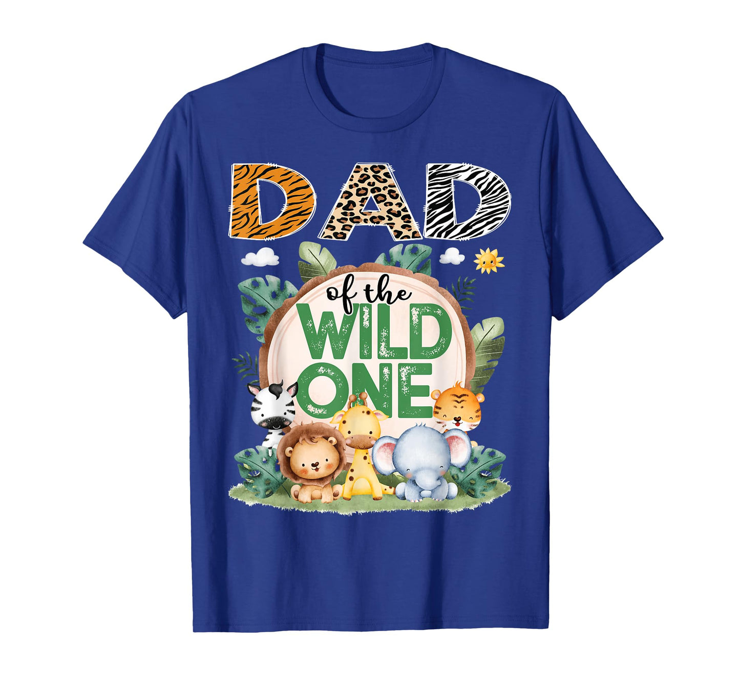 Dad Of The Wild One Safari Jungle 1St Birthday Party T-Shirt