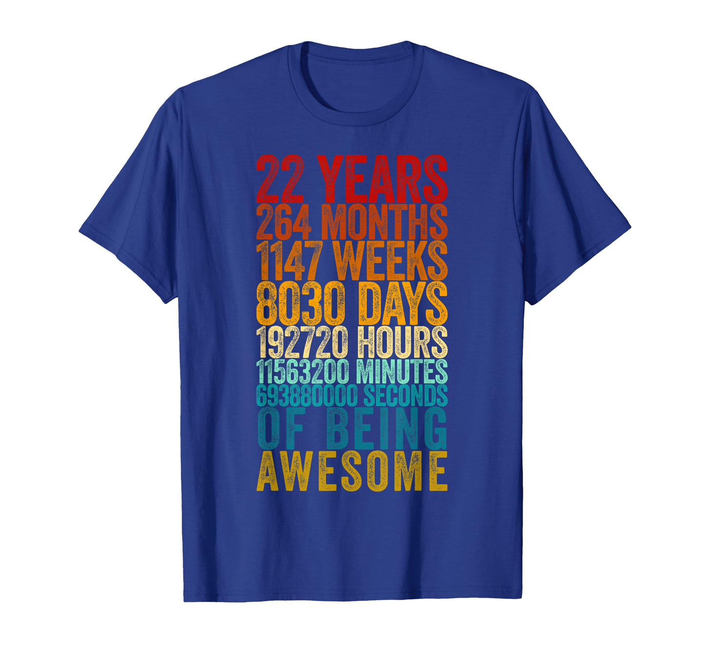 Funny 22nd Birthday Shirt Old Meter Funny 22 Year Old Gifts T-Shirt