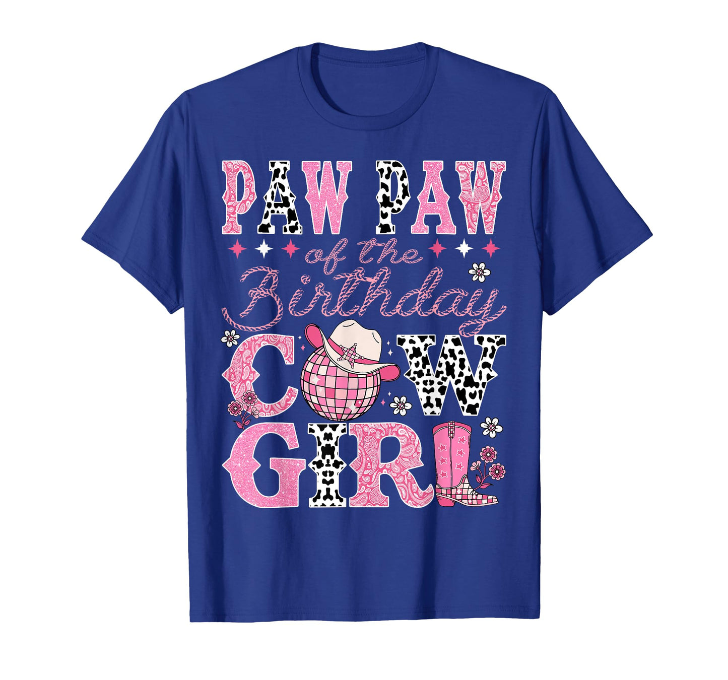 Paw Paw Of The Birthday CowGirl Rodeo Paw Paw Bday Party T-Shirt