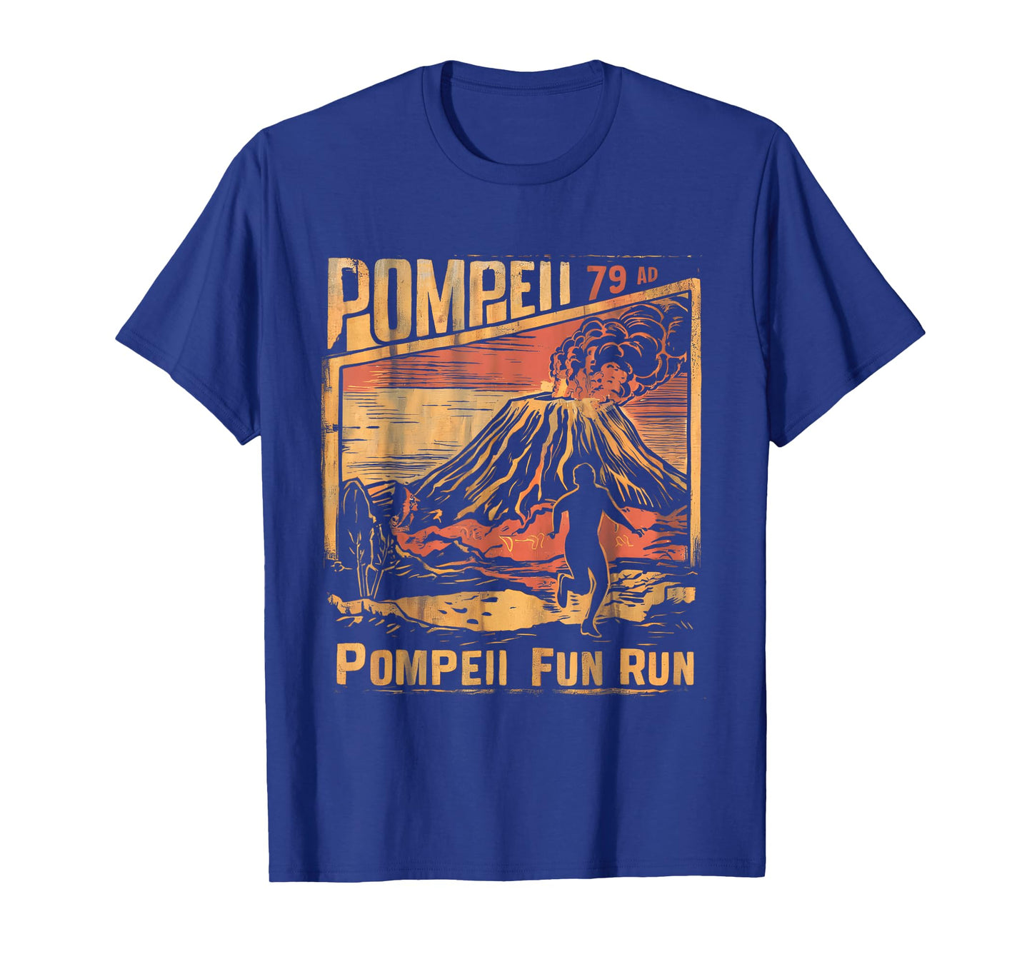 Pompeii Fun Run Geography Volcanologist Volcanology Funny T-Shirt