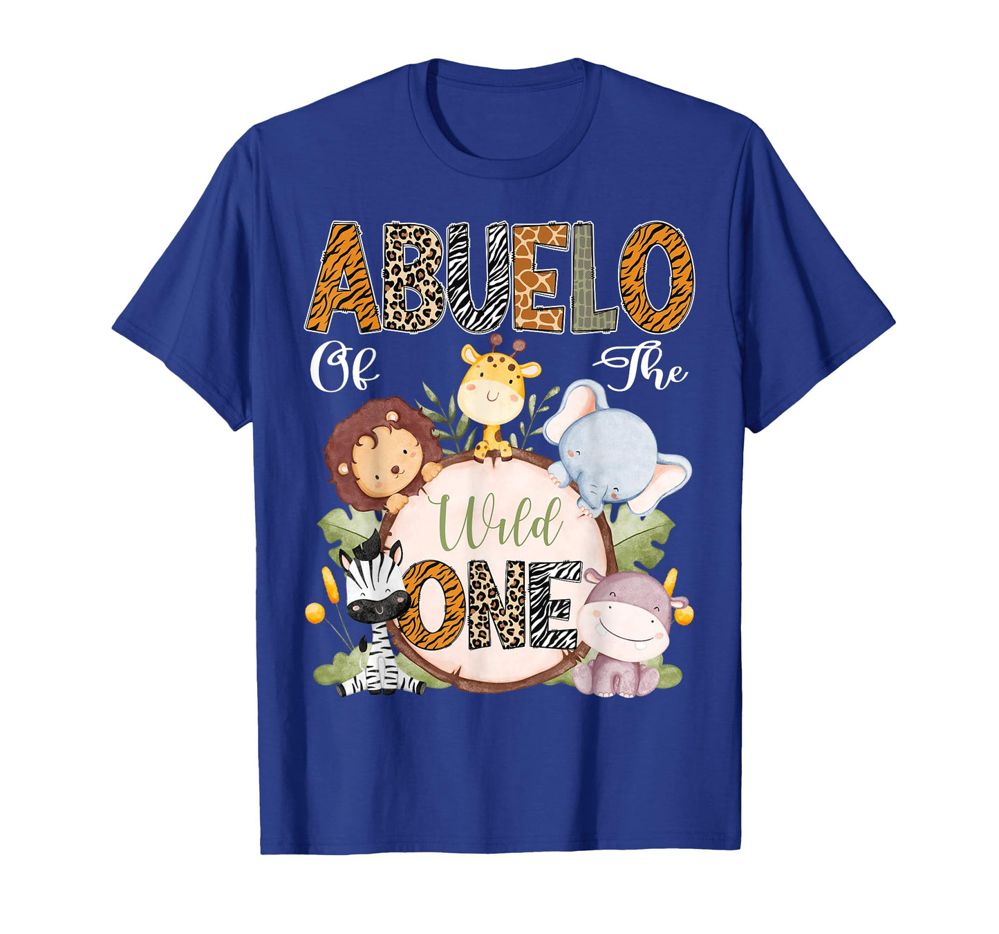 Abuelo Of The Wild One 1St Birthday Safari Woodland T-Shirt