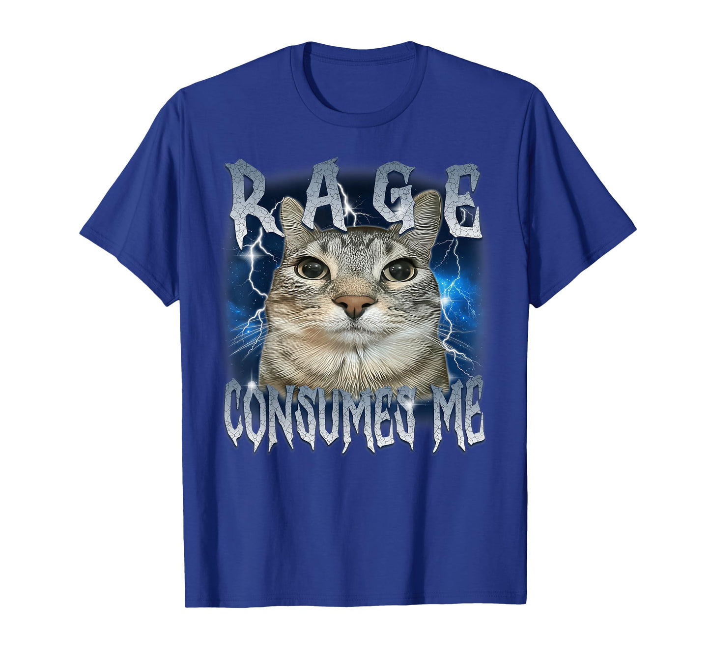 Rage Consumes Me Cat Vintage Funny Meme T-Shirt