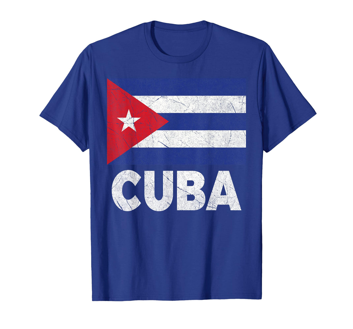 Cuban Flag Cuba Cubano Cubana Vintage Distressed Birthday T-Shirt