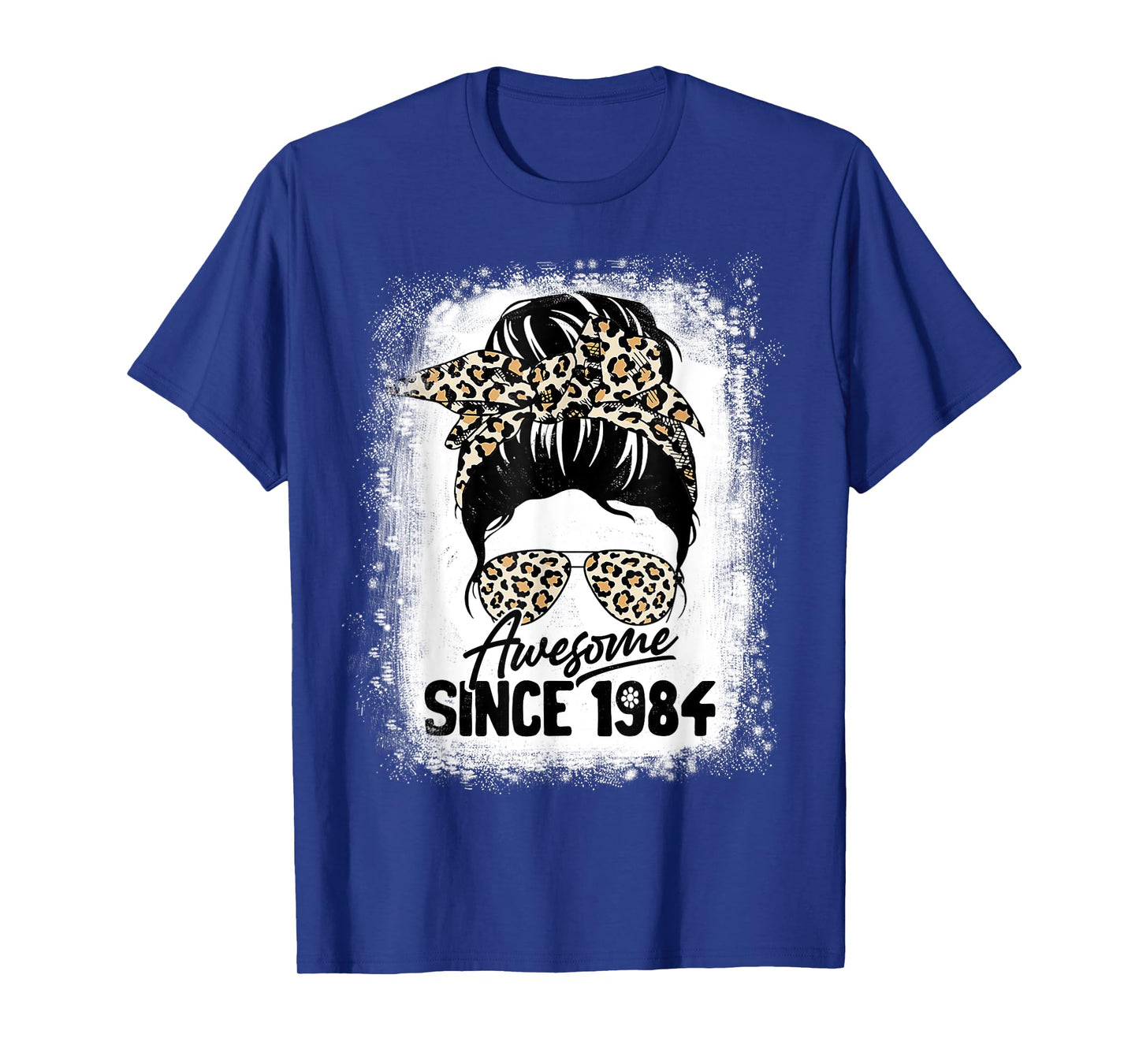 38 Years Old Awesome Since 1984 Leopard 38th Birthday T-Shirt