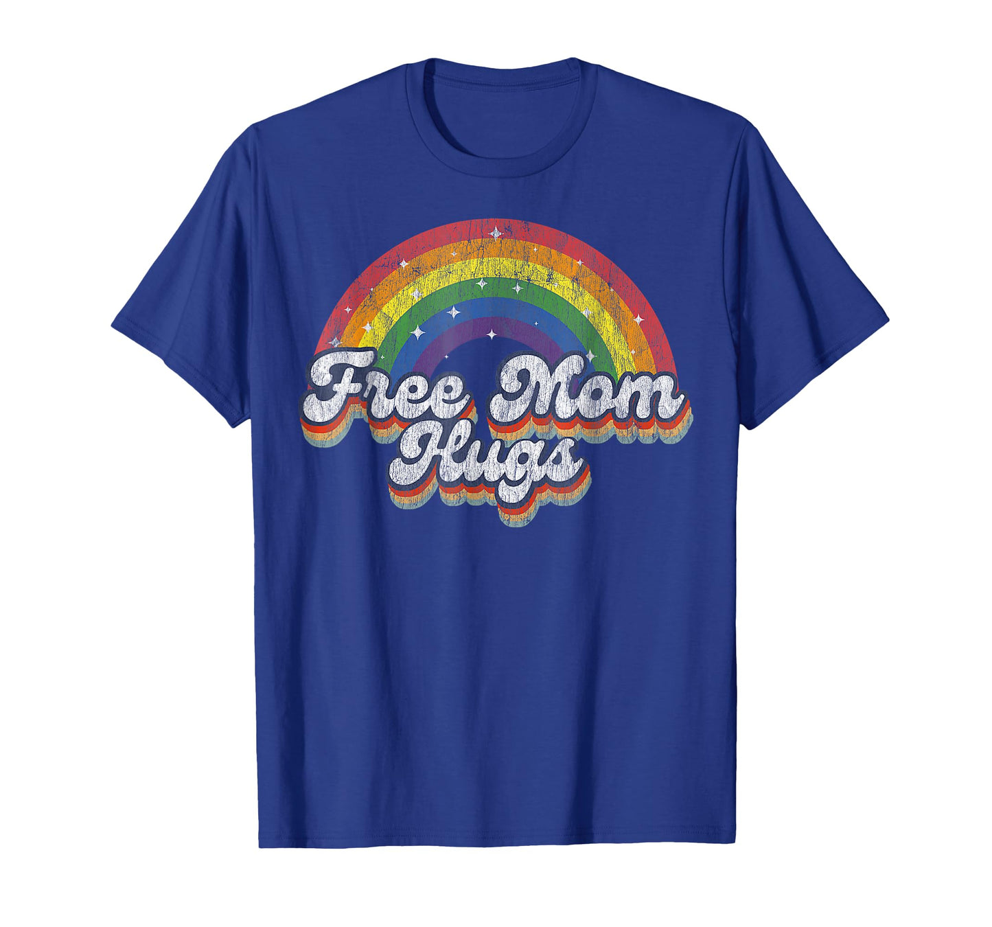 Free Mom Hugs Rainbow Heart LGBT Flag LGBT Pride Month T-Shirt