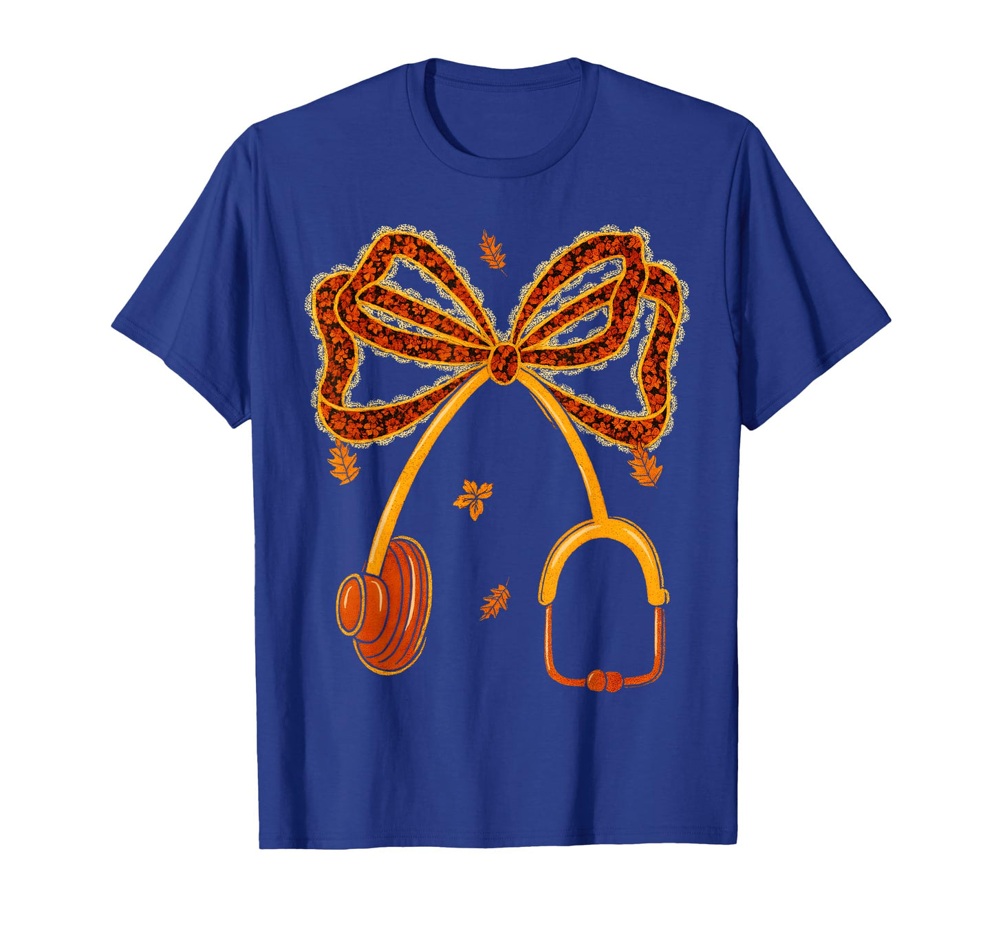 Thankful Nurse Doctor Stethoscope Coquette Bow Thanksgiving T-Shirt
