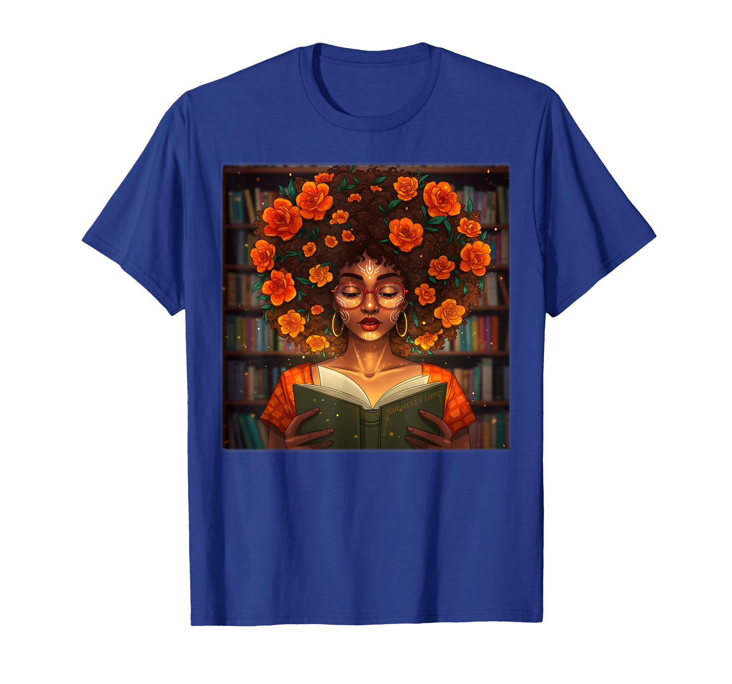 Black History Month Black Afro Girl Women Book Lovers Gifts T-Shirt