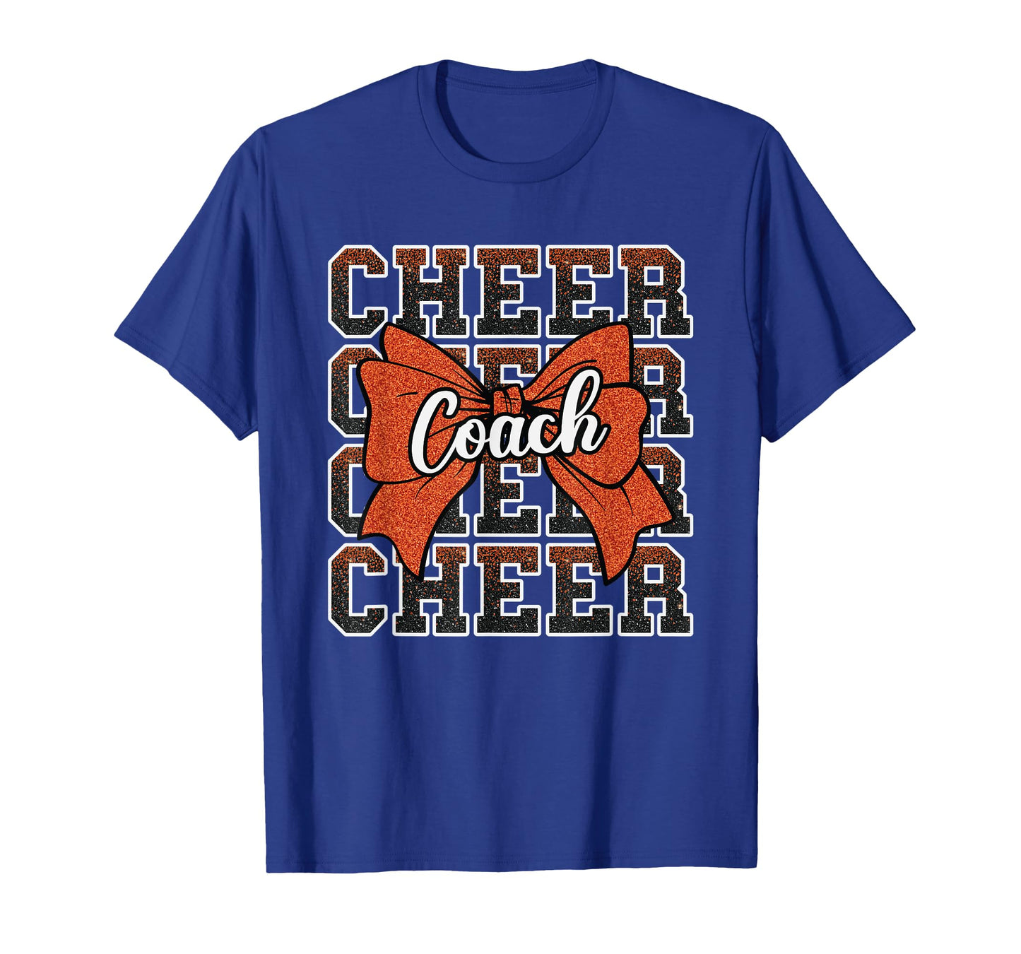 Orange Funny Sport Loud Proud Cheer Coach Dad Father's Day T-Shirt