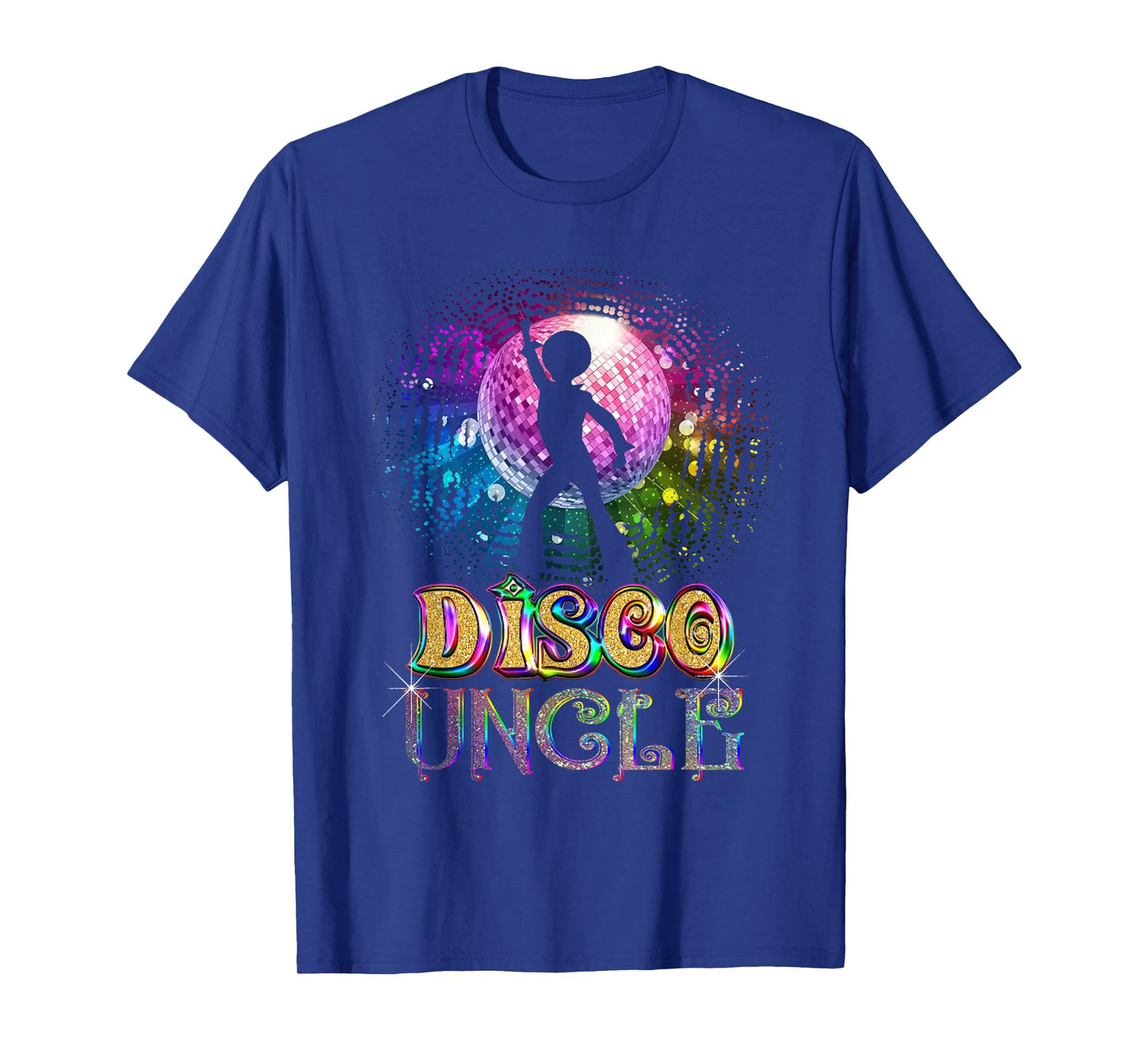 Funny Disco Uncle - Retro 70's Seventies Themed Disco Ball T-Shirt