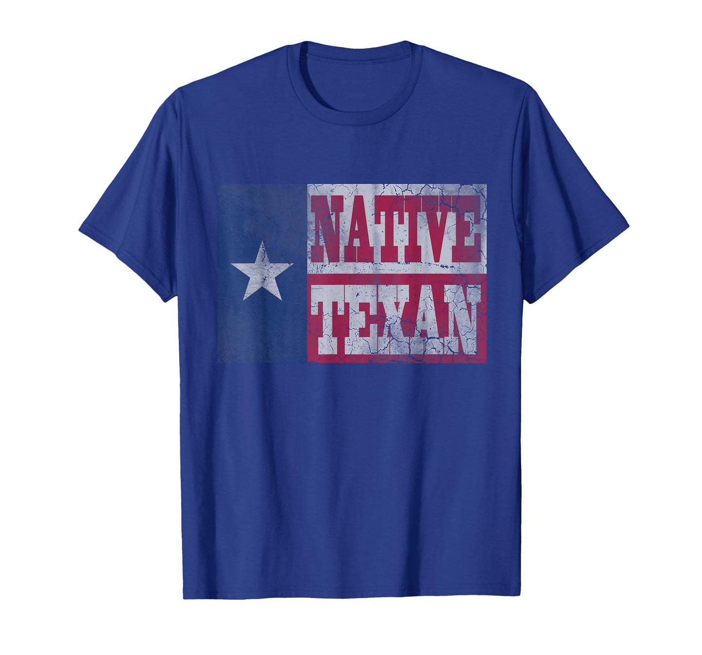 Native Texan Texas Flag Family Home Love Vintage Distressed T-Shirt