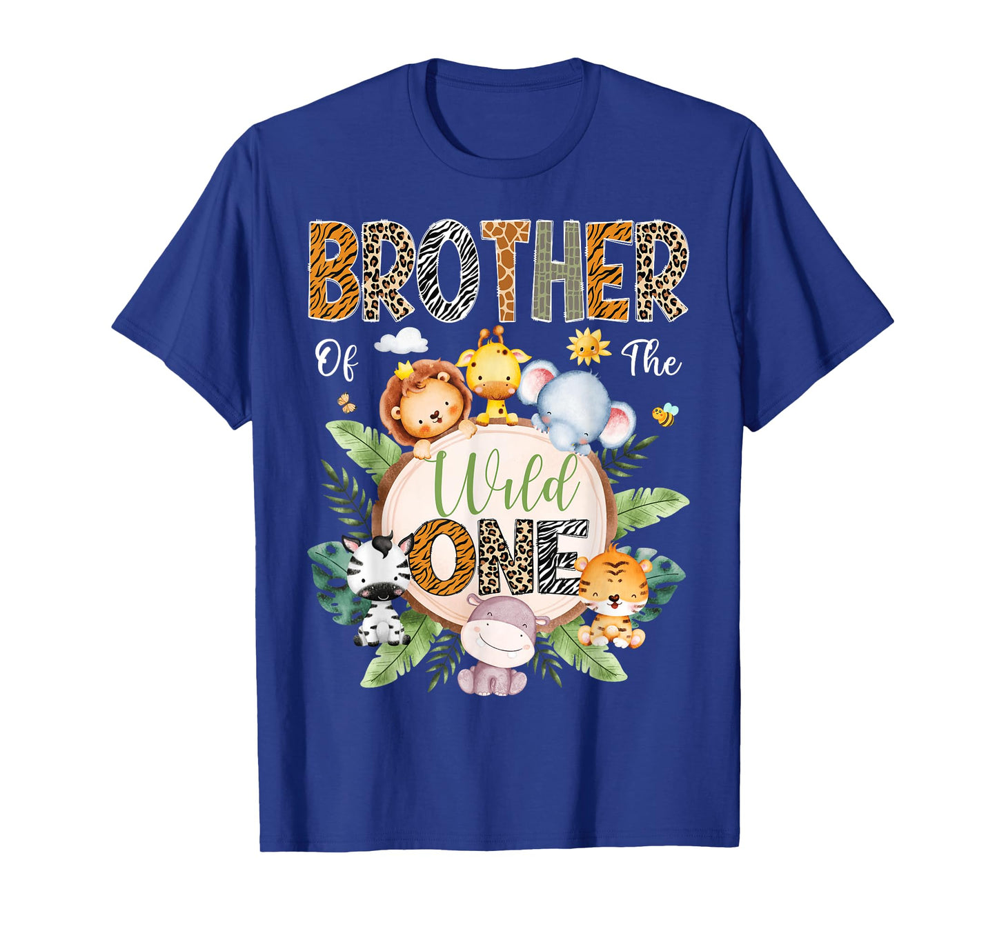 Brother Of The Wild One 1St Birthday Safari Jungle Animal T-Shirt