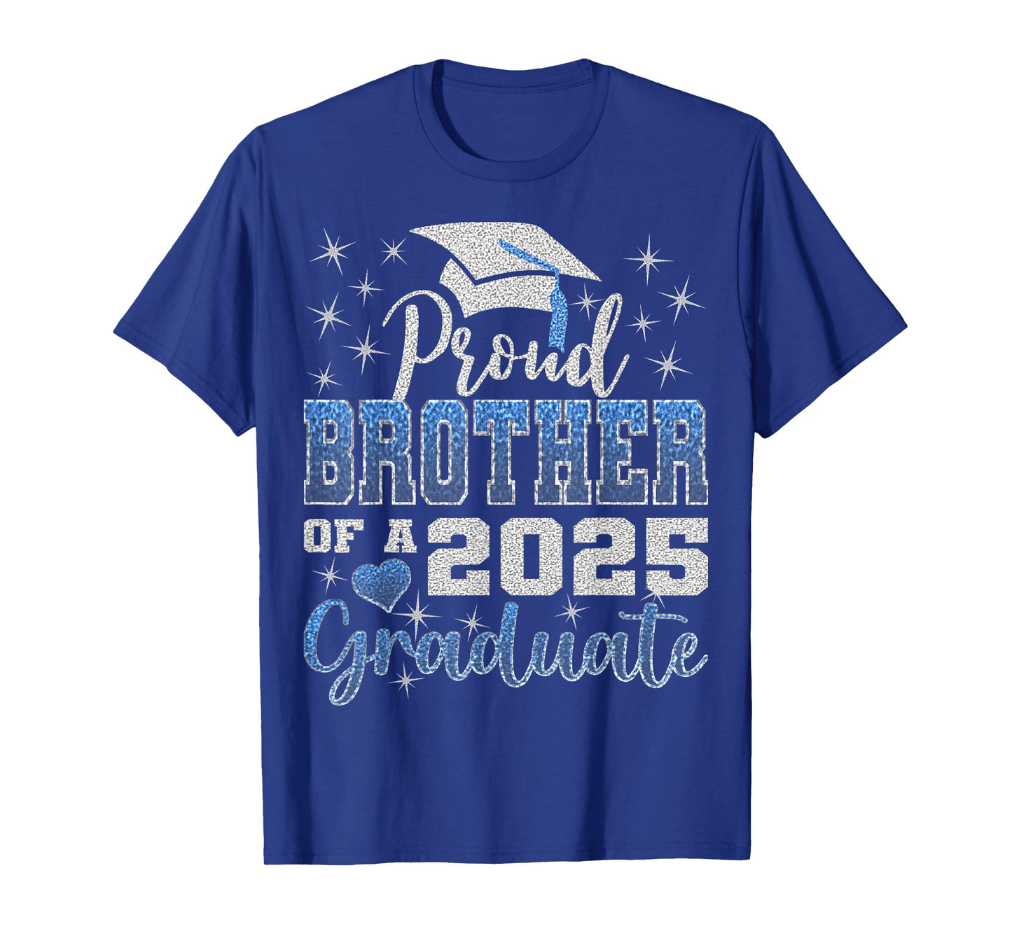 Super Proud Brother of 2025 Graduate Awesome Family College T-Shirt