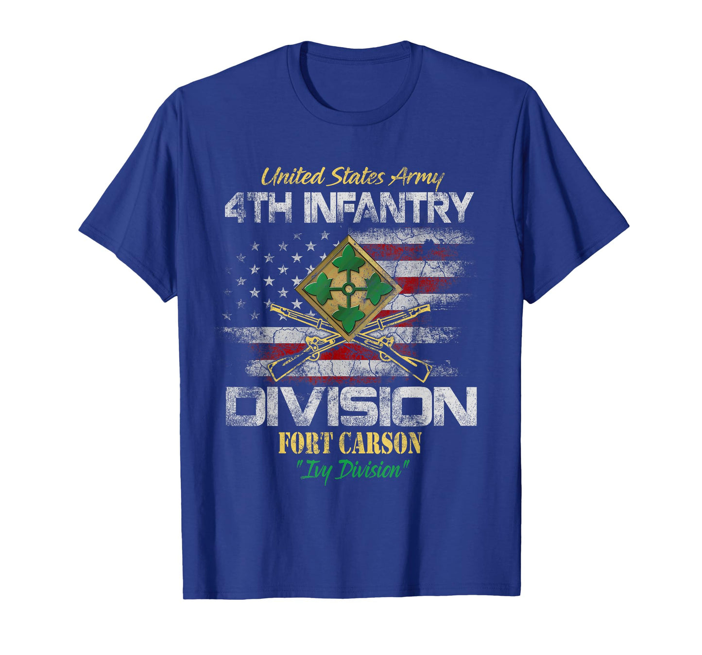 4th Infantry Division Veteran Shirt Fort Carson Patriotic T-Shirt