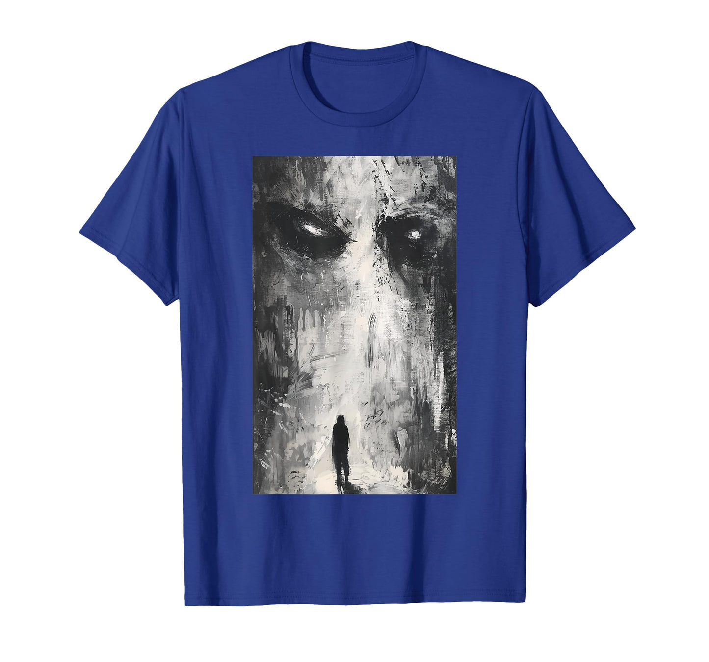 Dark Gothic Demon Path Horror Art Evil Grunge Goth Aesthetic T-Shirt, Small, Black
