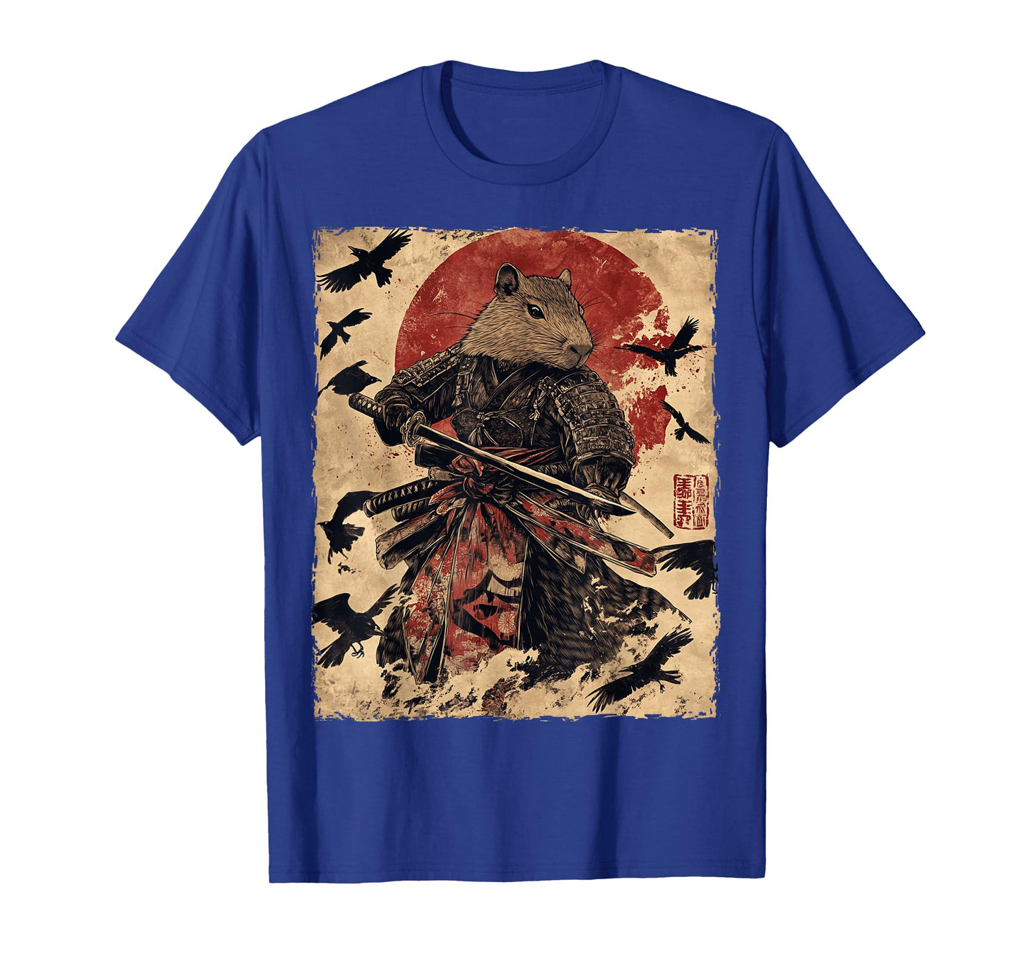 Capybara Samurai Graphic Japanese Warrior Anime T-Shirt