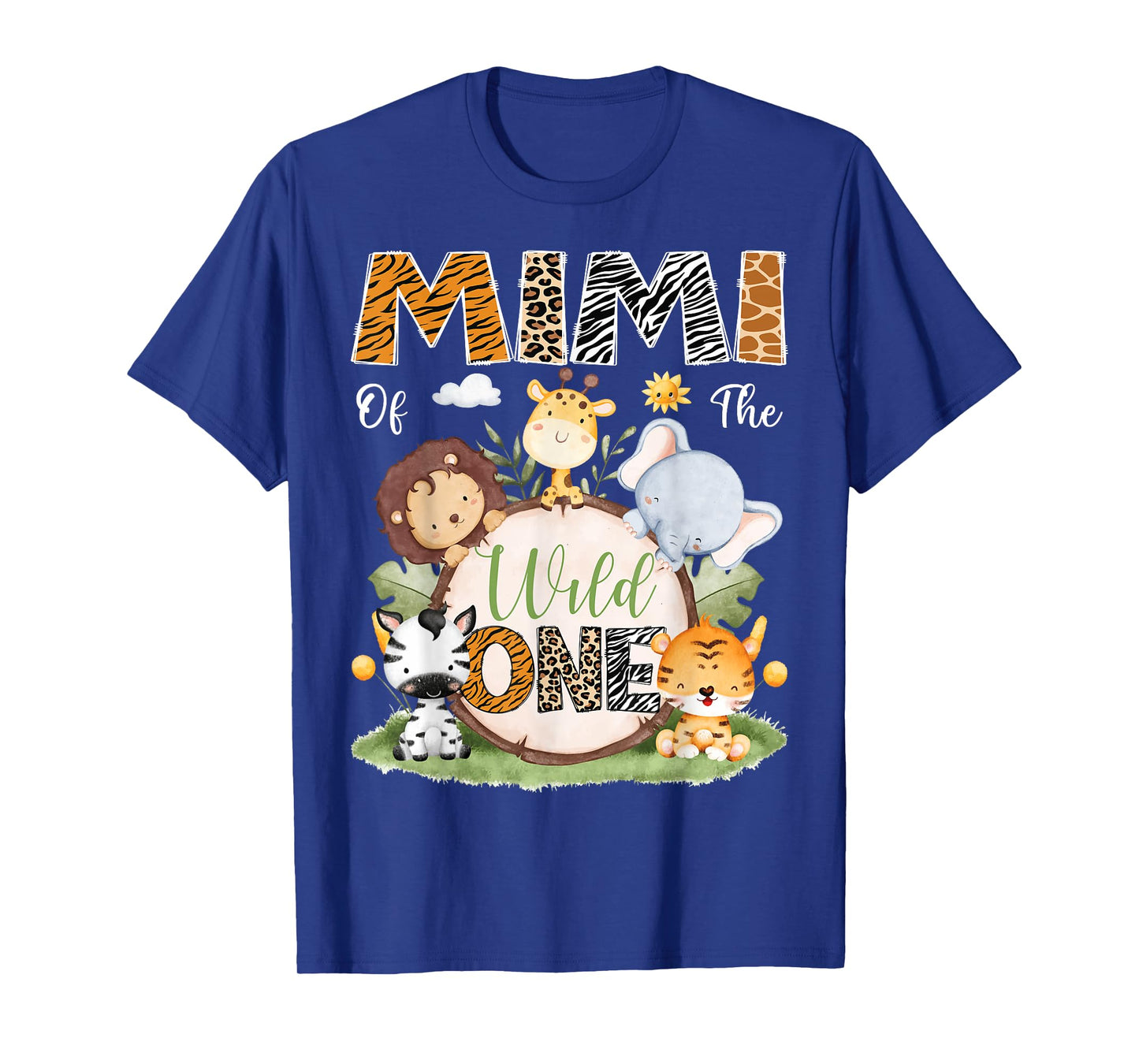 Mimi Of The Wild One First Birthday Safari Woodland T-Shirt