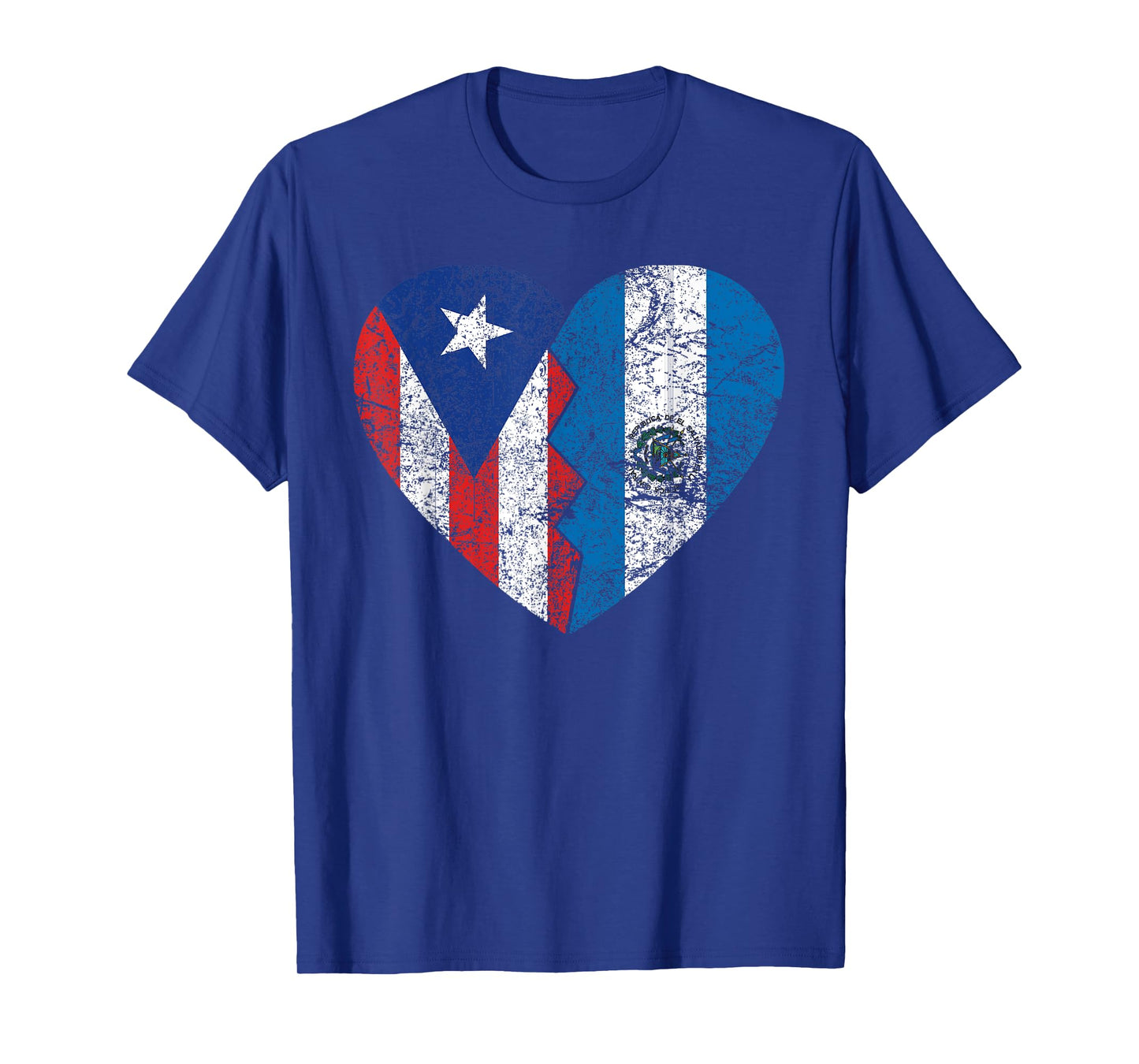 Salvadoran Puerto Rican Flags | Puerto Rico El Salvador T-Shirt