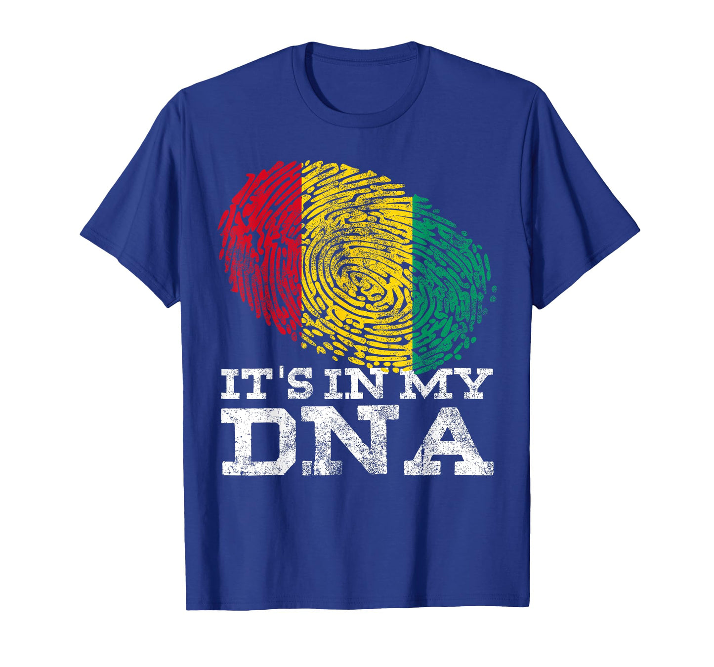 It's In My DNA Guinean Gifts Proud Afro Guinea-Conakry Flag T-Shirt