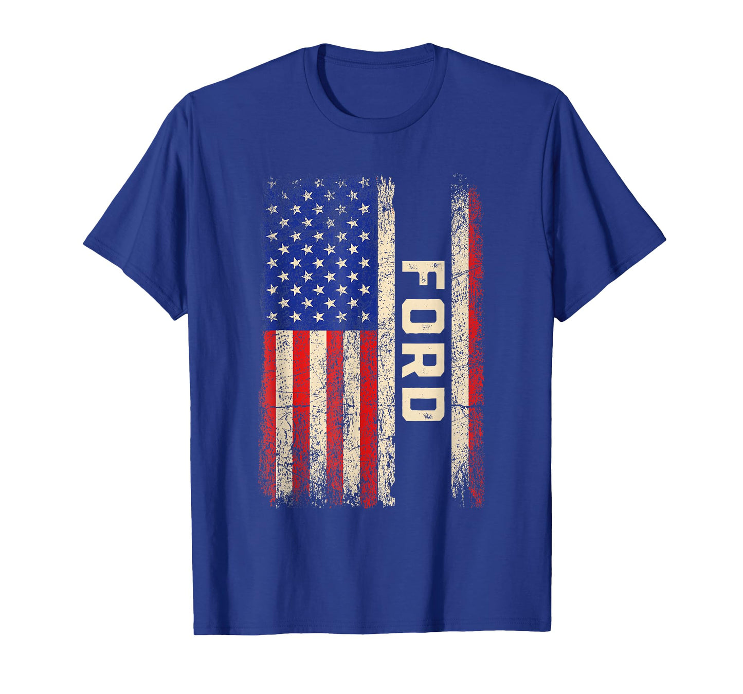 Ford Last Name Shirt Ford Name American Flag T-Shirt