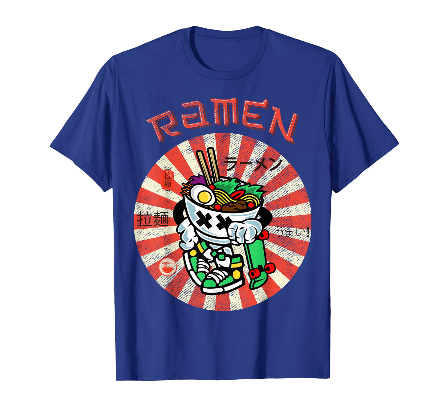 Cute Ramen Skater Tee Kawaii Anime Skateboard Lover Teens T-Shirt