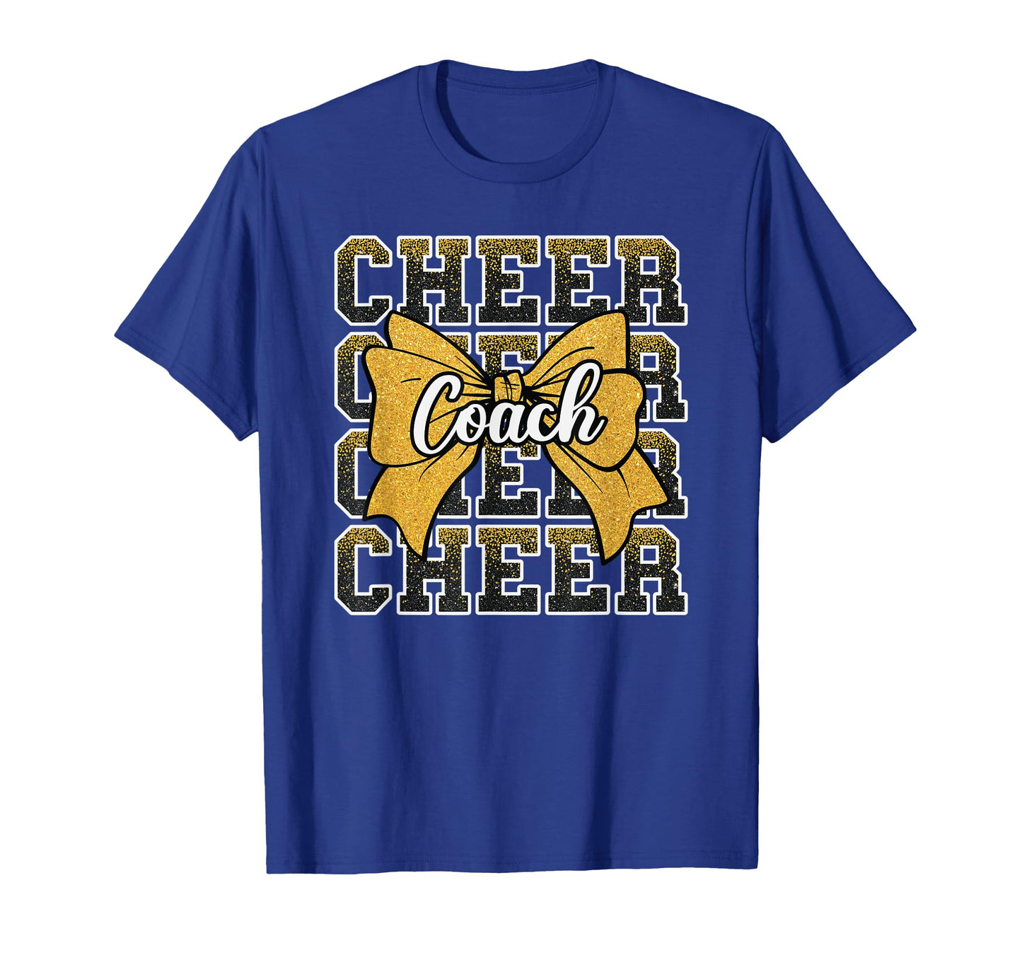 Yellow Funny Sport Loud Proud Cheer Coach Dad Father's Day T-Shirt