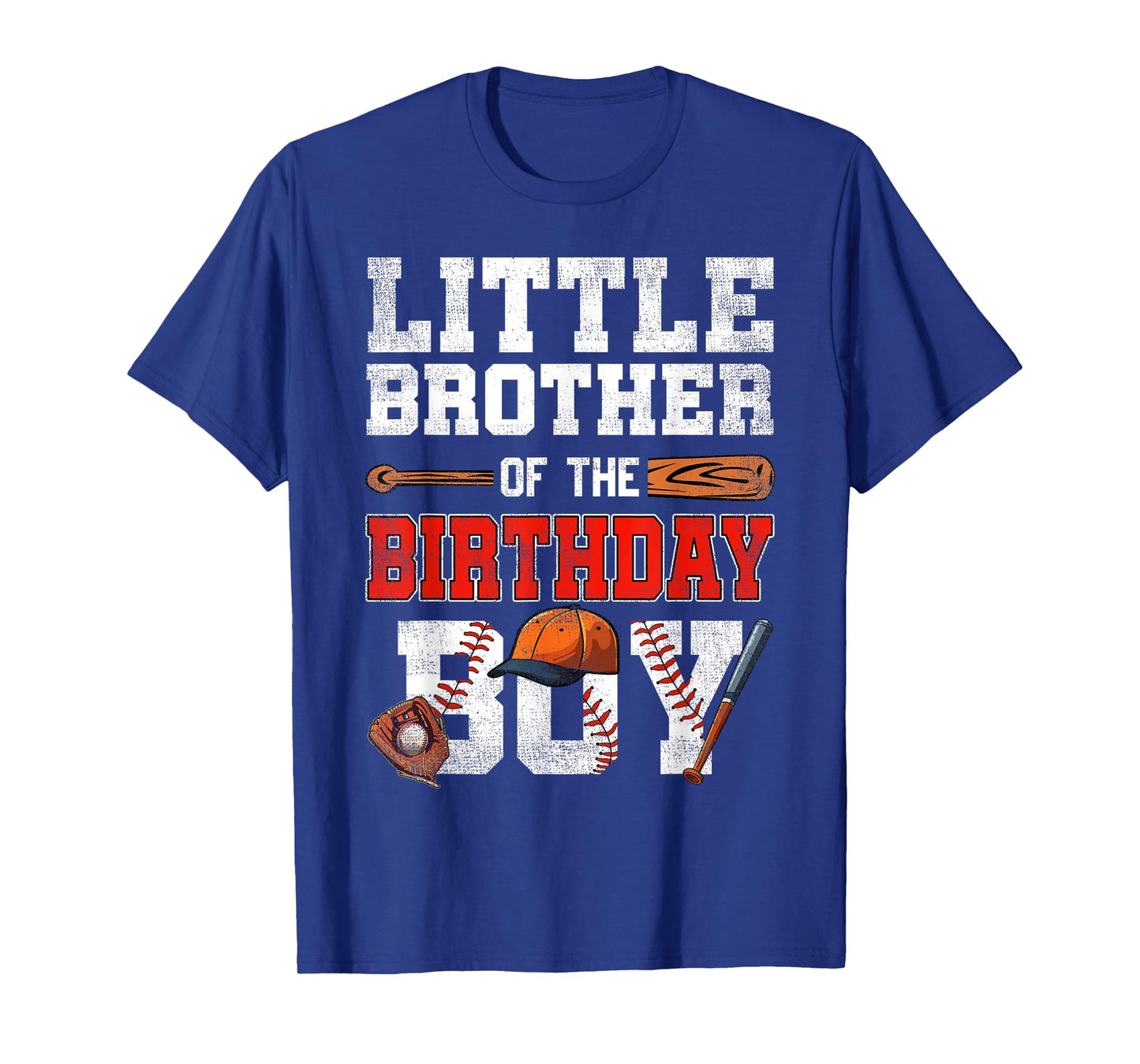Little Brother Of The Birthday Boy Baseball Bday Family T-Shirt