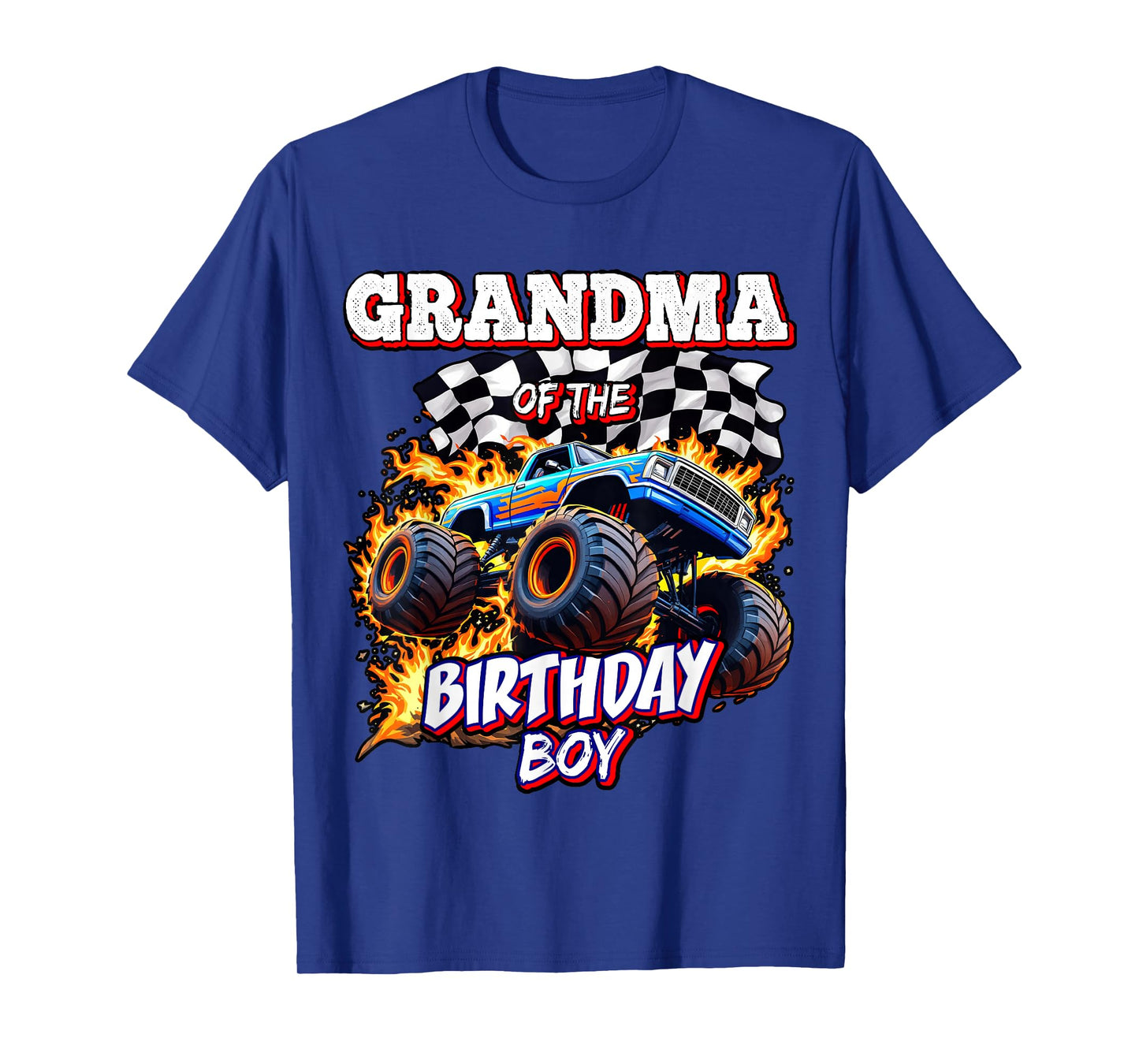 Grandma of the Birthday Boy Monster Truck Birthday Party T-Shirt