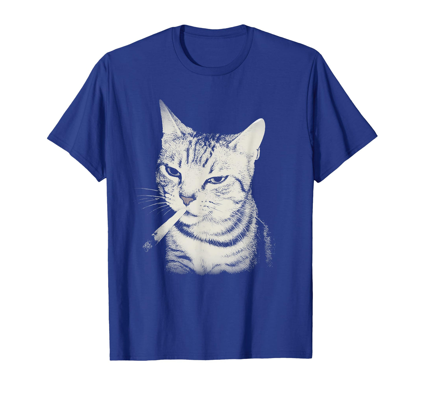 Smoking Cat Cigarette Kitten Funny Meme Stupid Brainrot T-Shirt