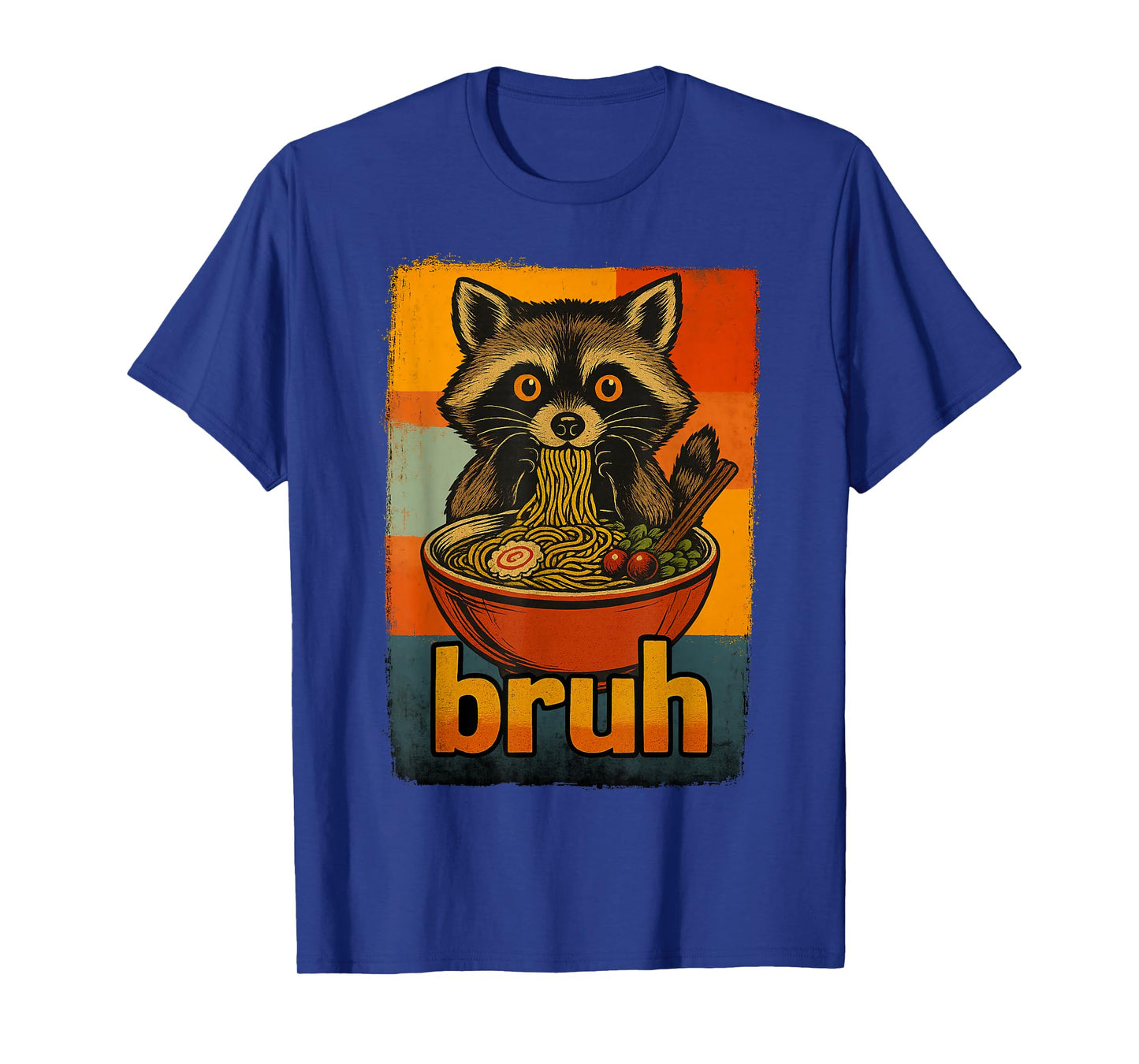 Raccoon Eating Japanese Ramen Noodles Gifts Men Women Kid T-Shirt