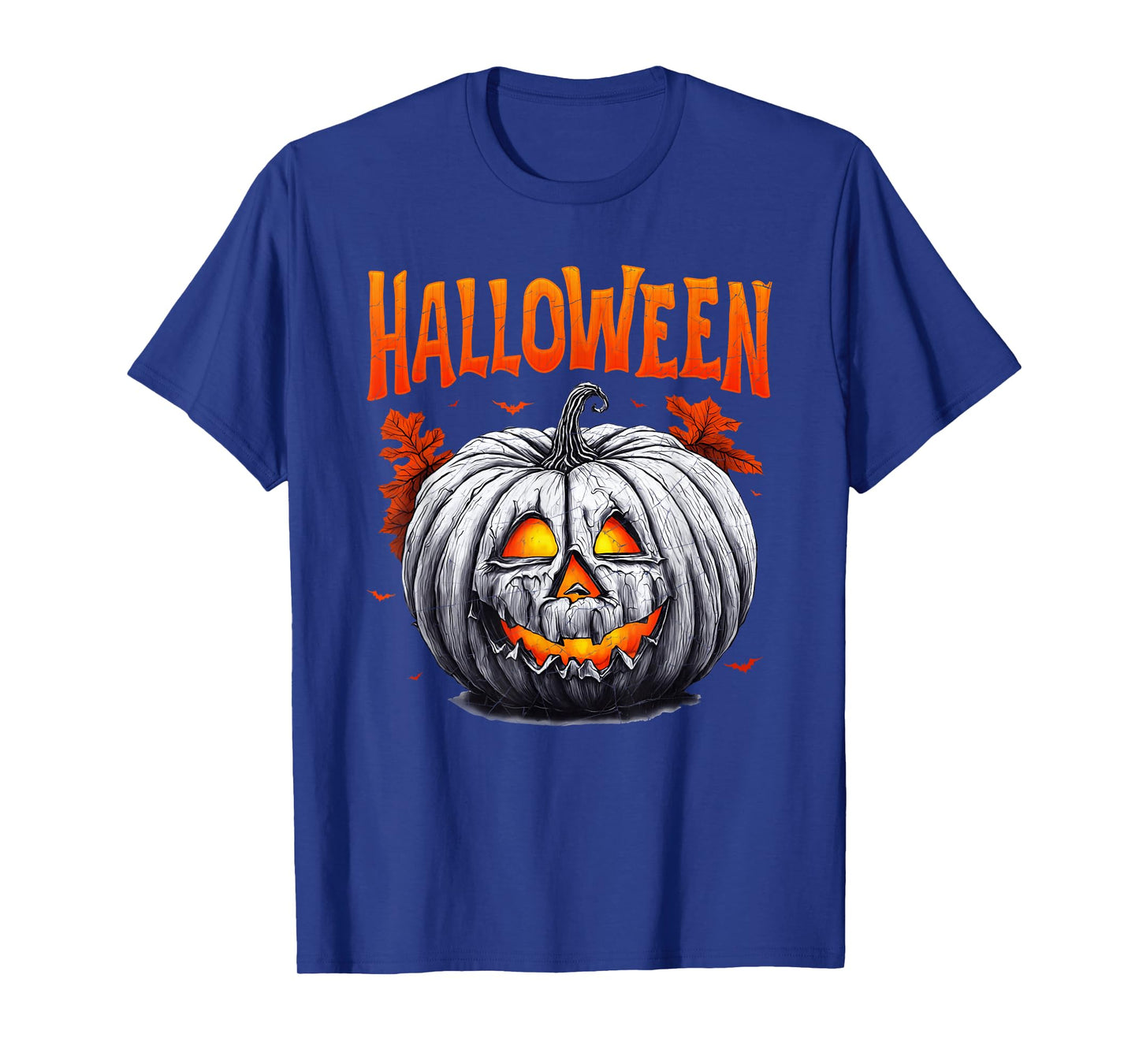 Funny Jack O Lantern Face Pumpkin Halloween Costume Men Boys T-Shirt